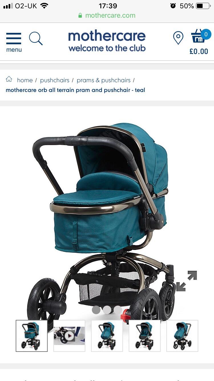 mothercare orb all terrain pram and pushchair