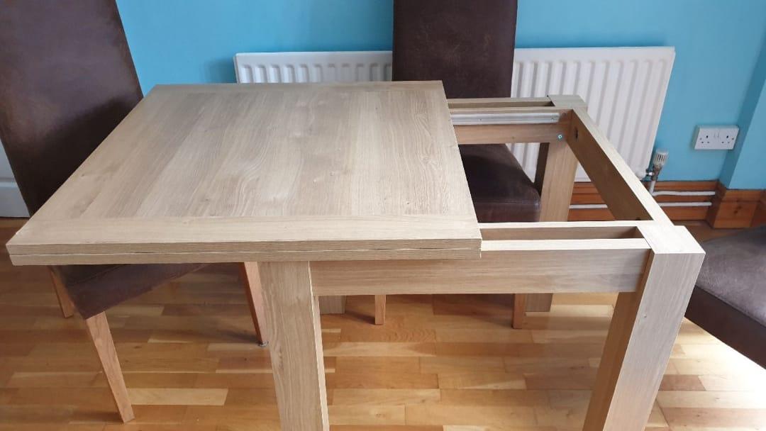 NEXT flip Top /Extending Dining Table 80×80cm in WS10 Sandwell for £40.