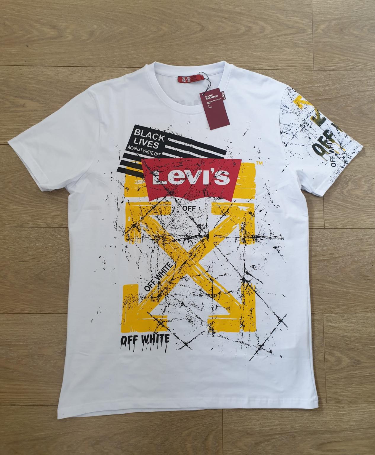 levis off white t shirt