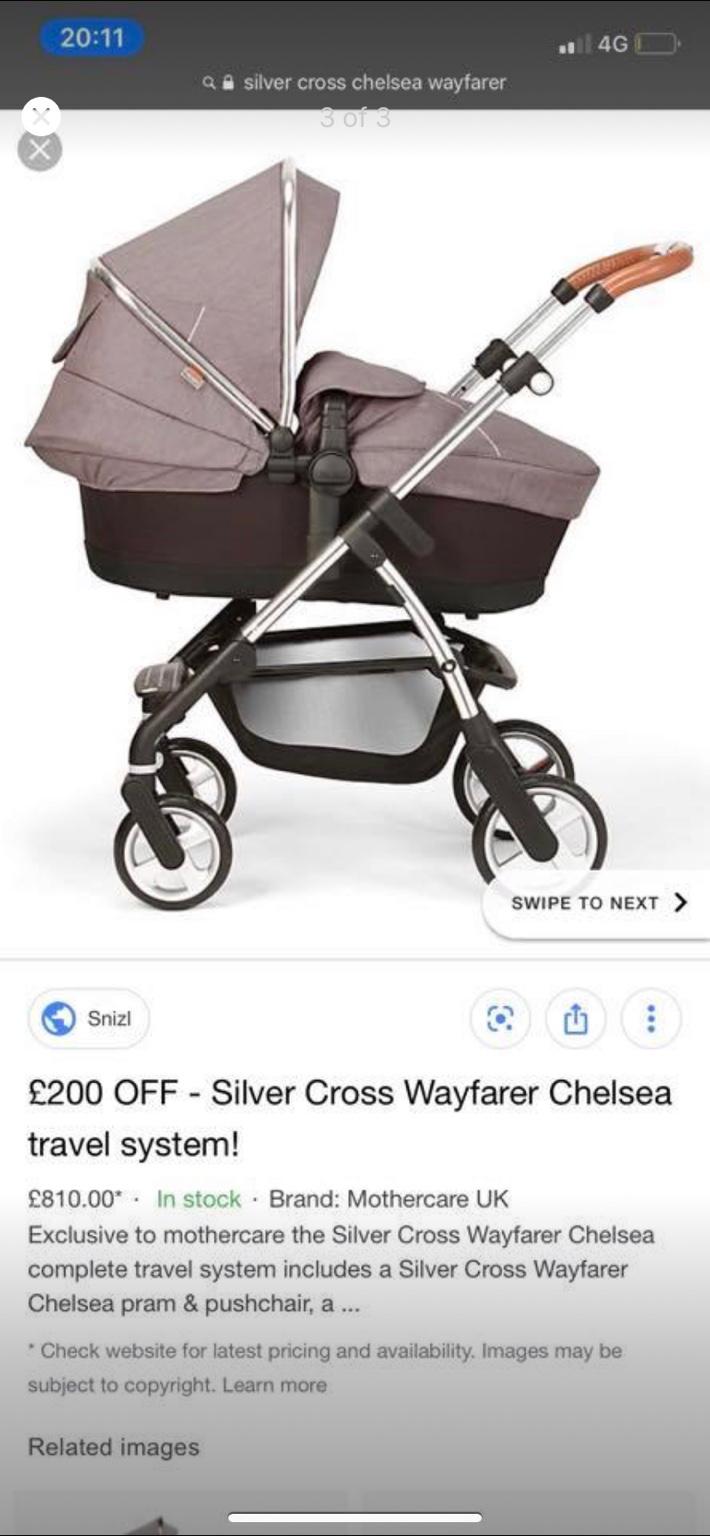 mothercare silver cross wayfarer