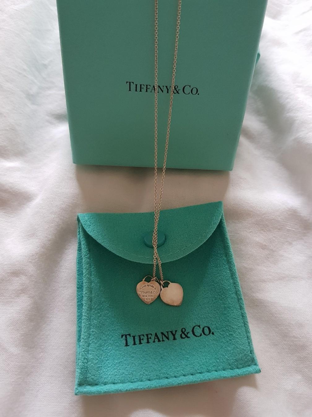 tiffany necklace green heart