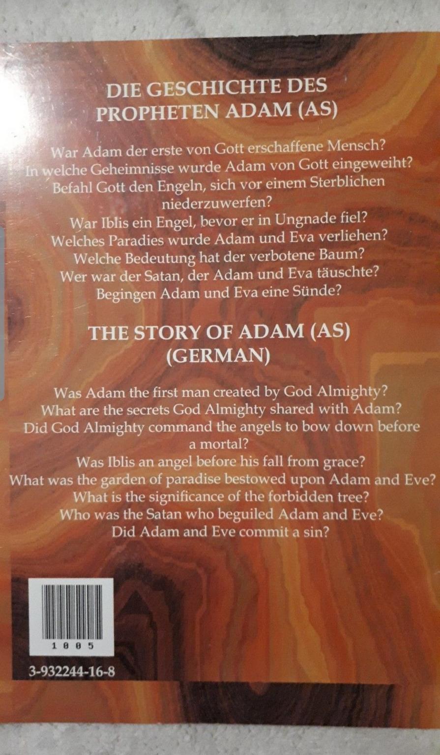 Islam Buch Die Geschichte Des Propheten Adam In 98634 Wasungen
