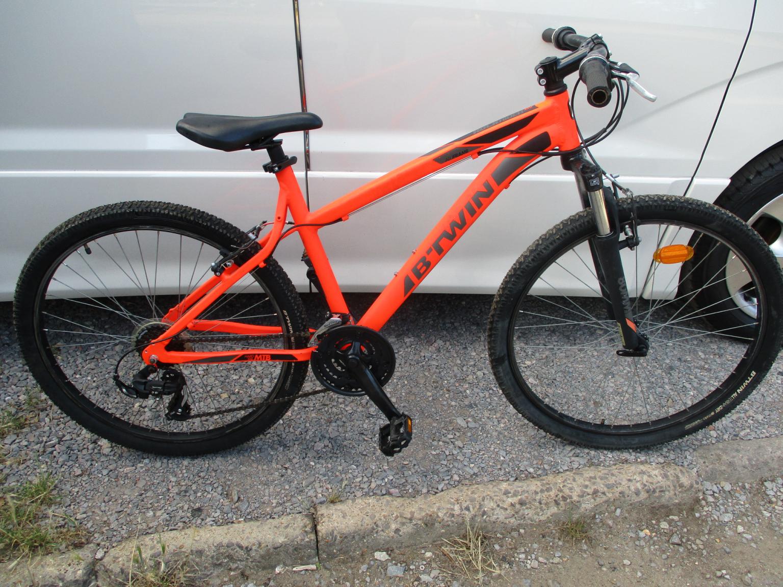 btwin mountain bike orange