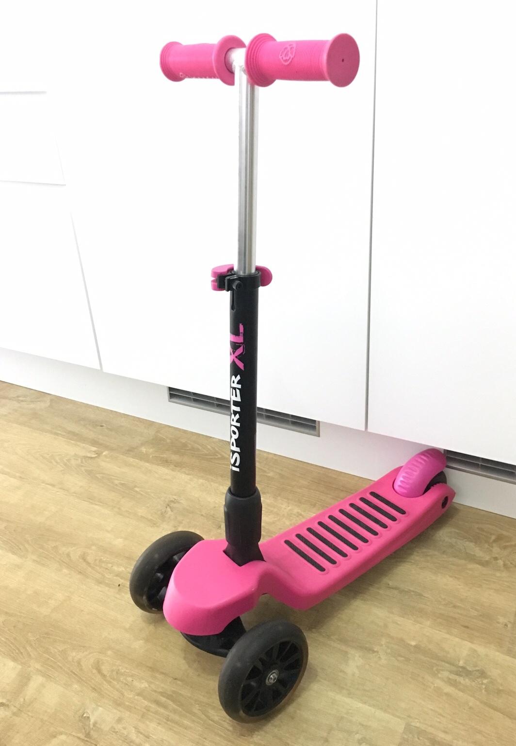 isporter mini led pink scooter