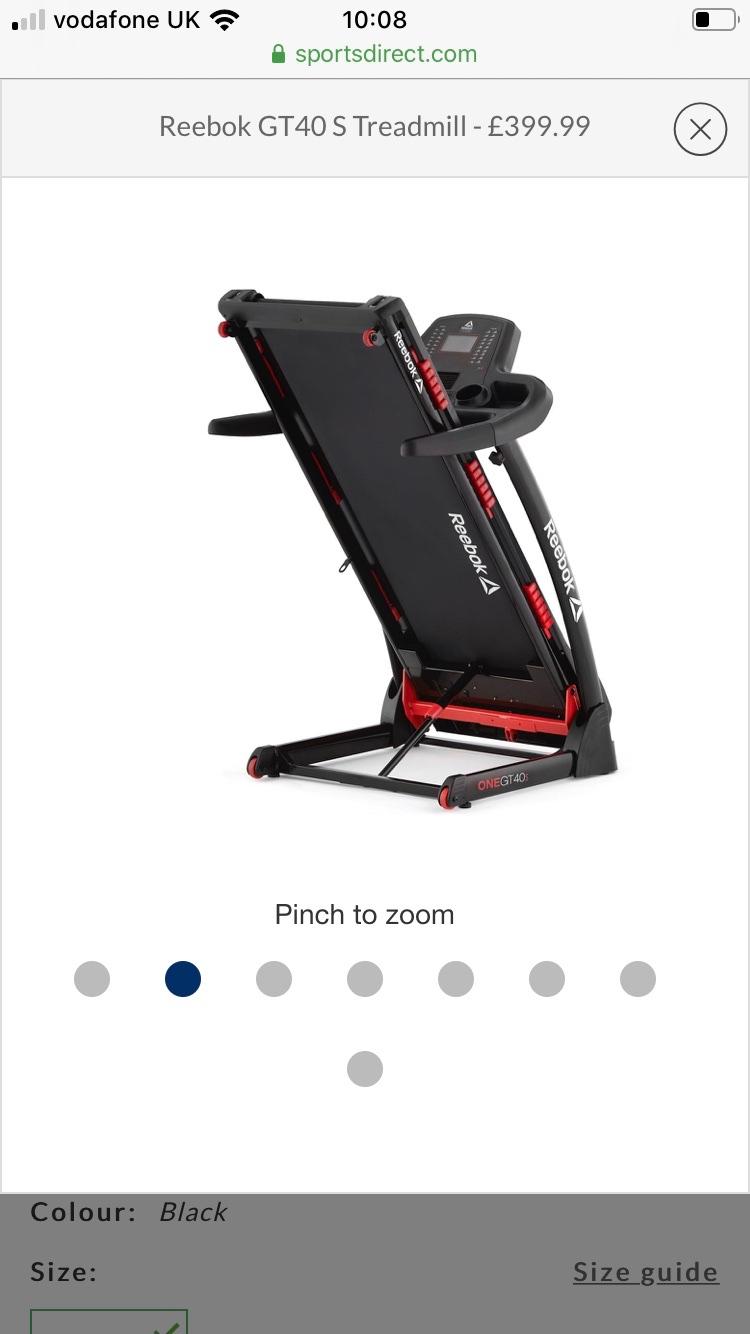reebok treadmill sports direct