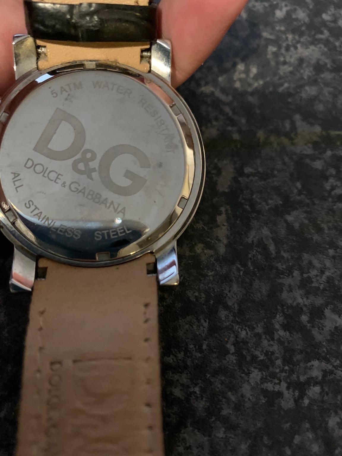 d&g leather watch
