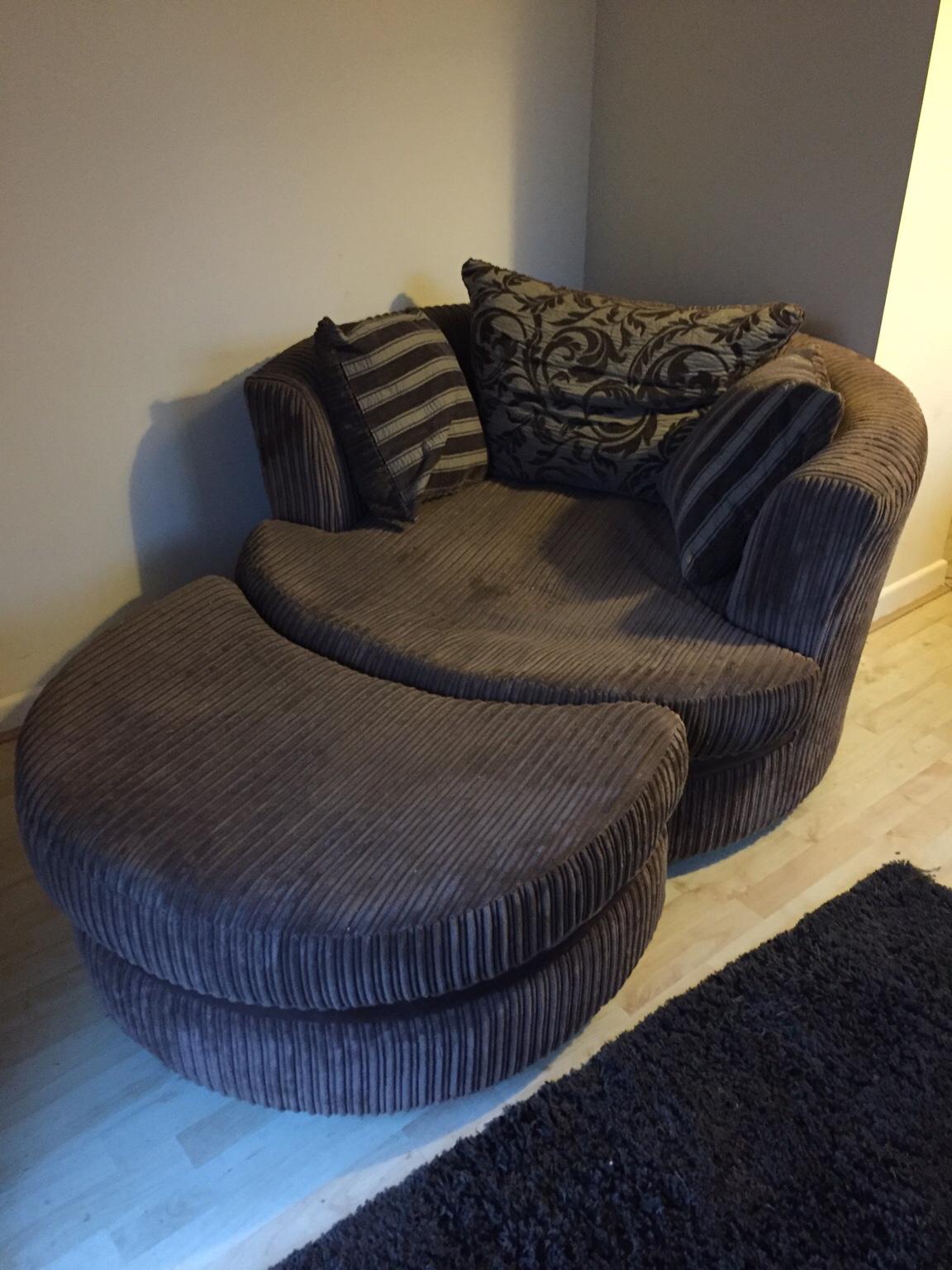 Large Swivel/cuddle chair! in East Devon for £100.00 for