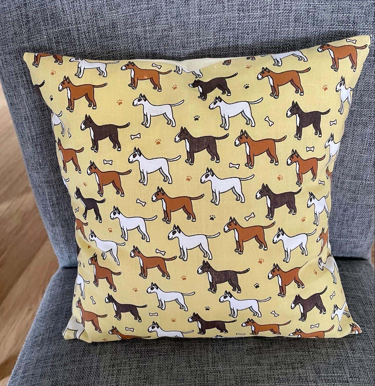 b'NEW English Bull Terrier Dog design Cushion #1' for sale  District'