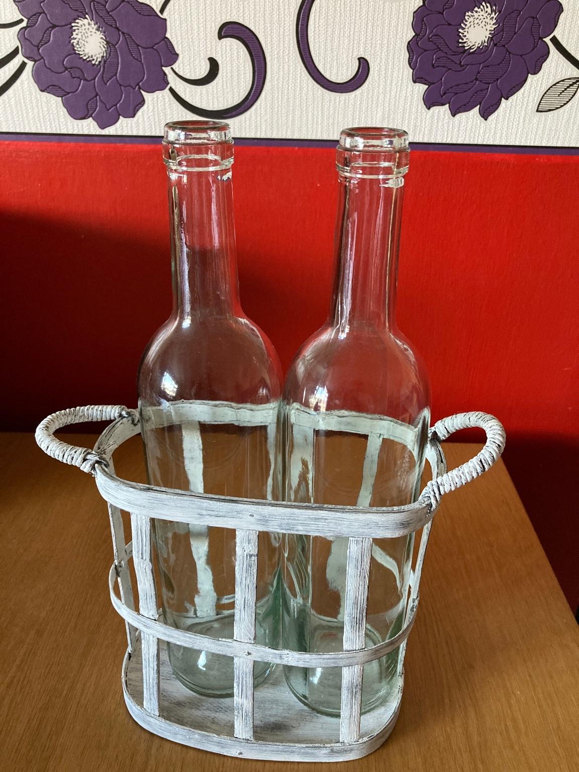 b'Bottles in crate shabby chic #1' for sale  Chesterfield'