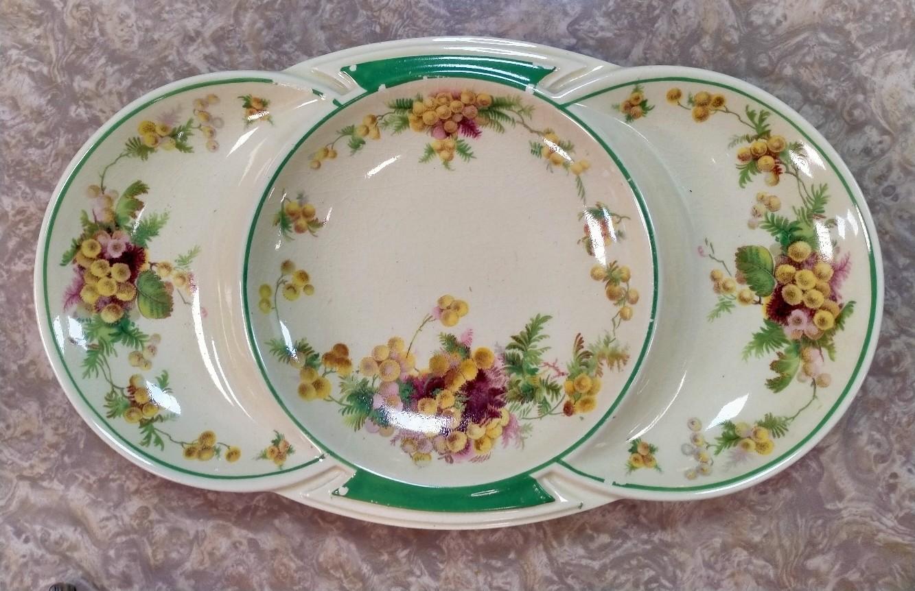 b'Vintage Royal Doulton 3 Section Plate #1' for sale  
