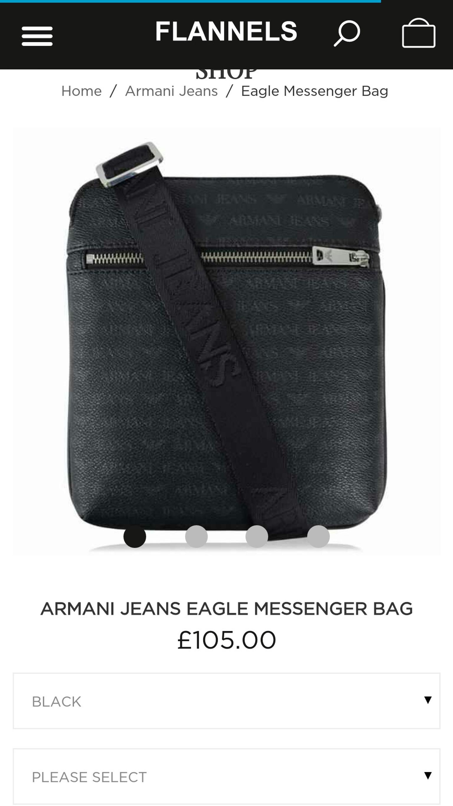 armani jeans messenger bag