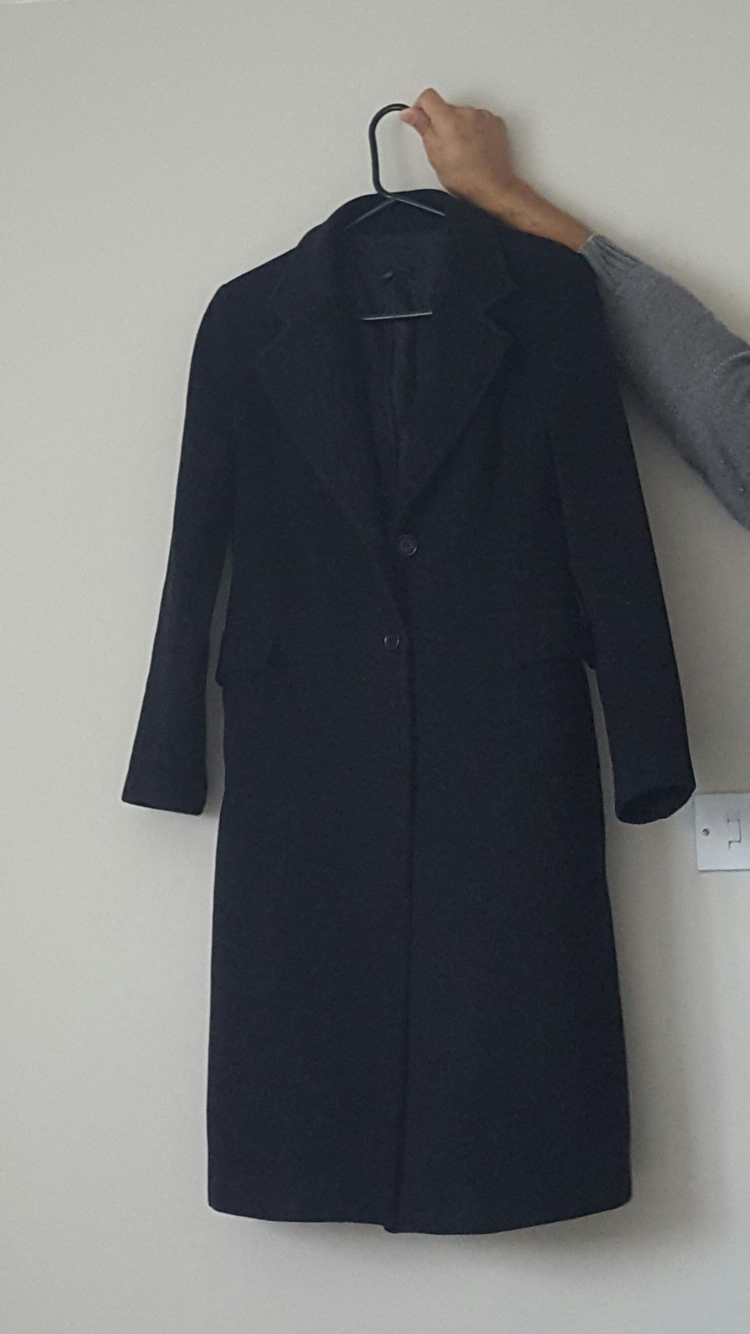 zara black women's coat