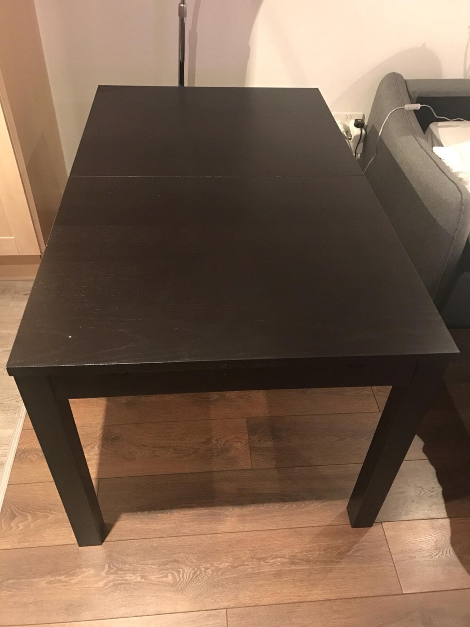 Ikea Bjursta Extendable Black Dining Table In Sw4 London Fur 30 00 Zum Verkauf Shpock De