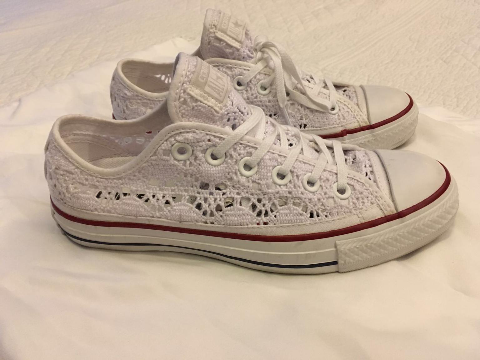CONVERSE Uni Crochet (pizzo bianco) Nr. 37,5 in Bologna for €59.00 for sale  | Shpock