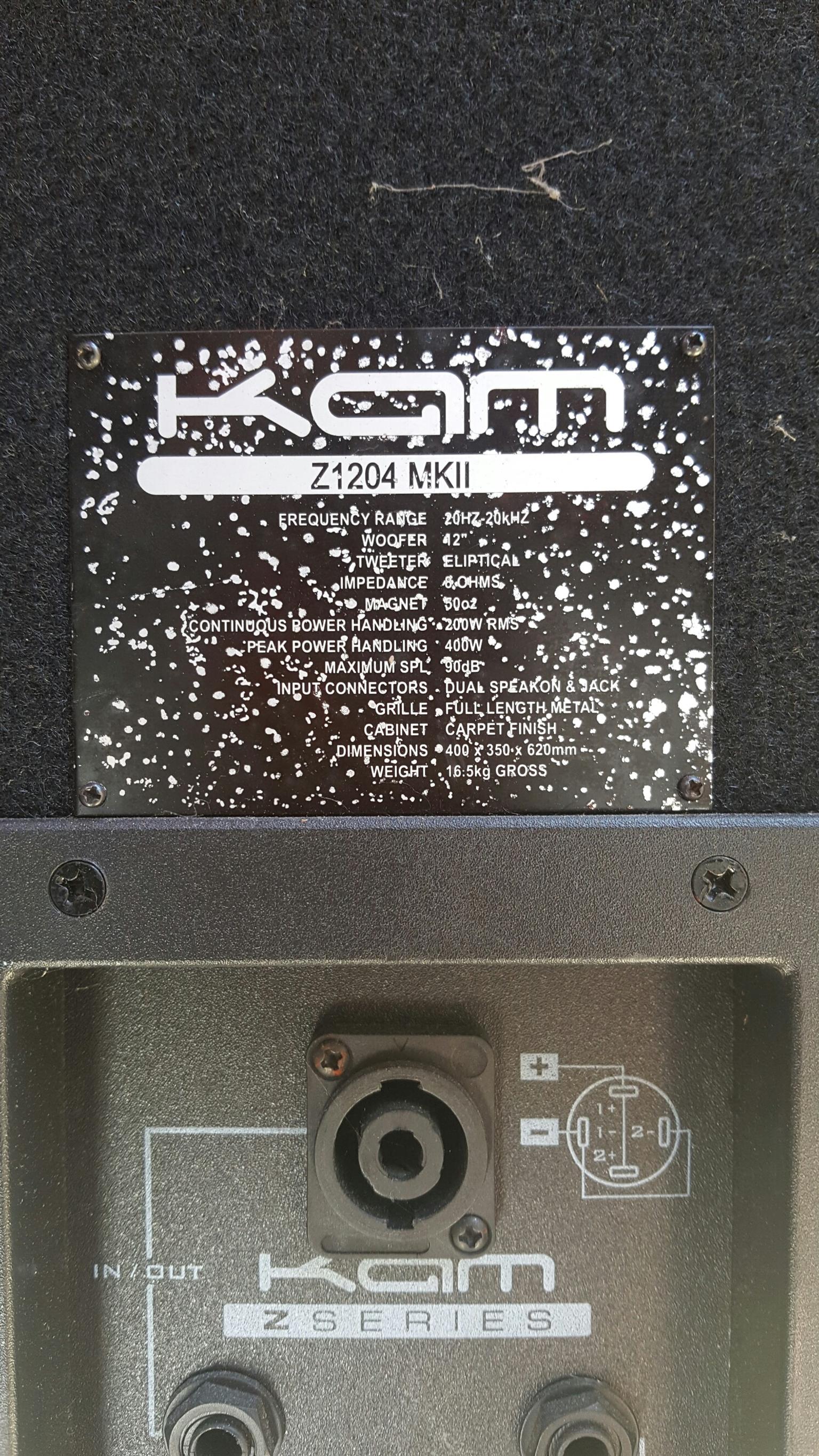 Kam Z1204mkii Disco Speaker In Rg30 Reading Fur 20 00 Zum