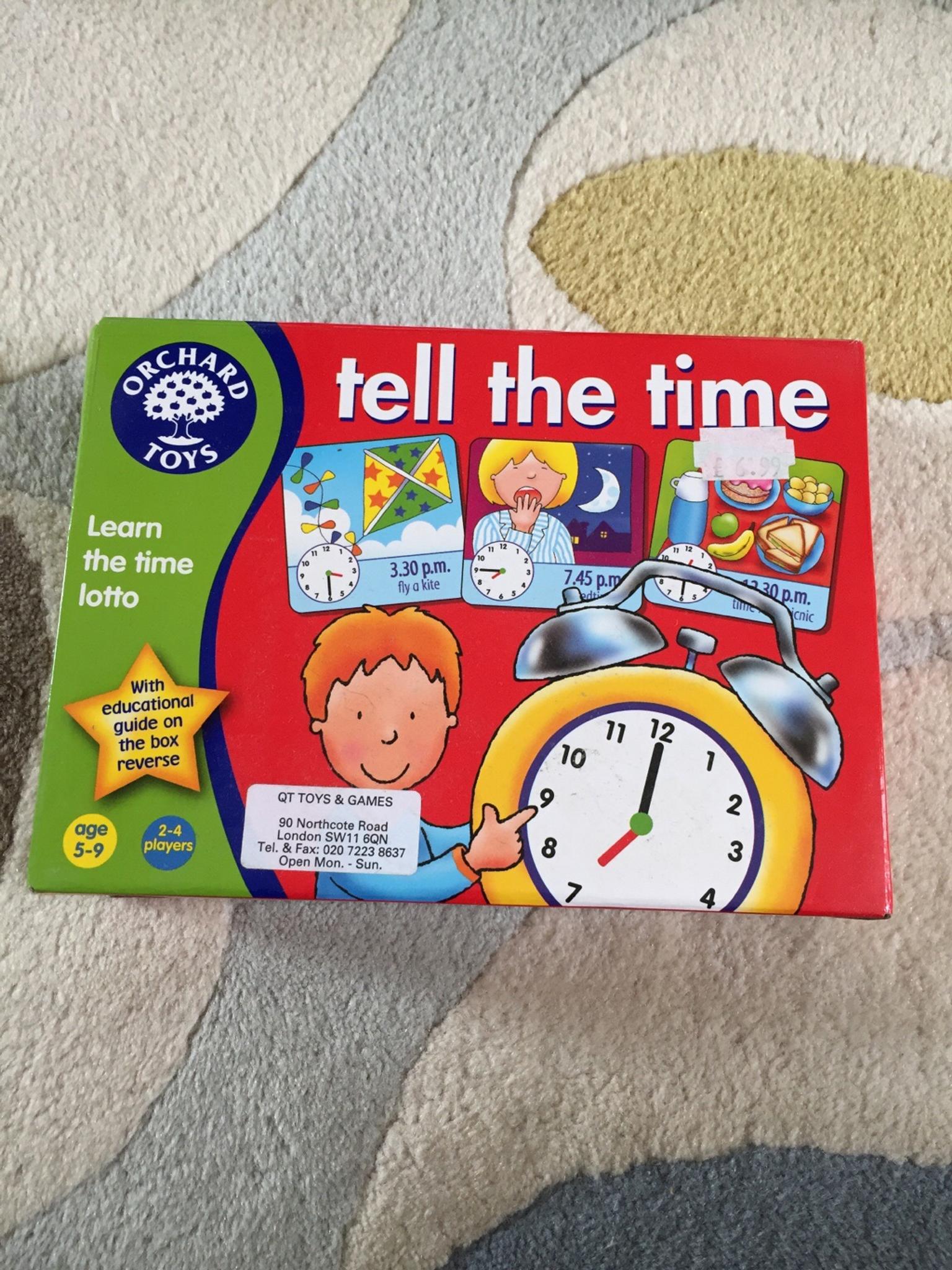 orchard toys tell the time
