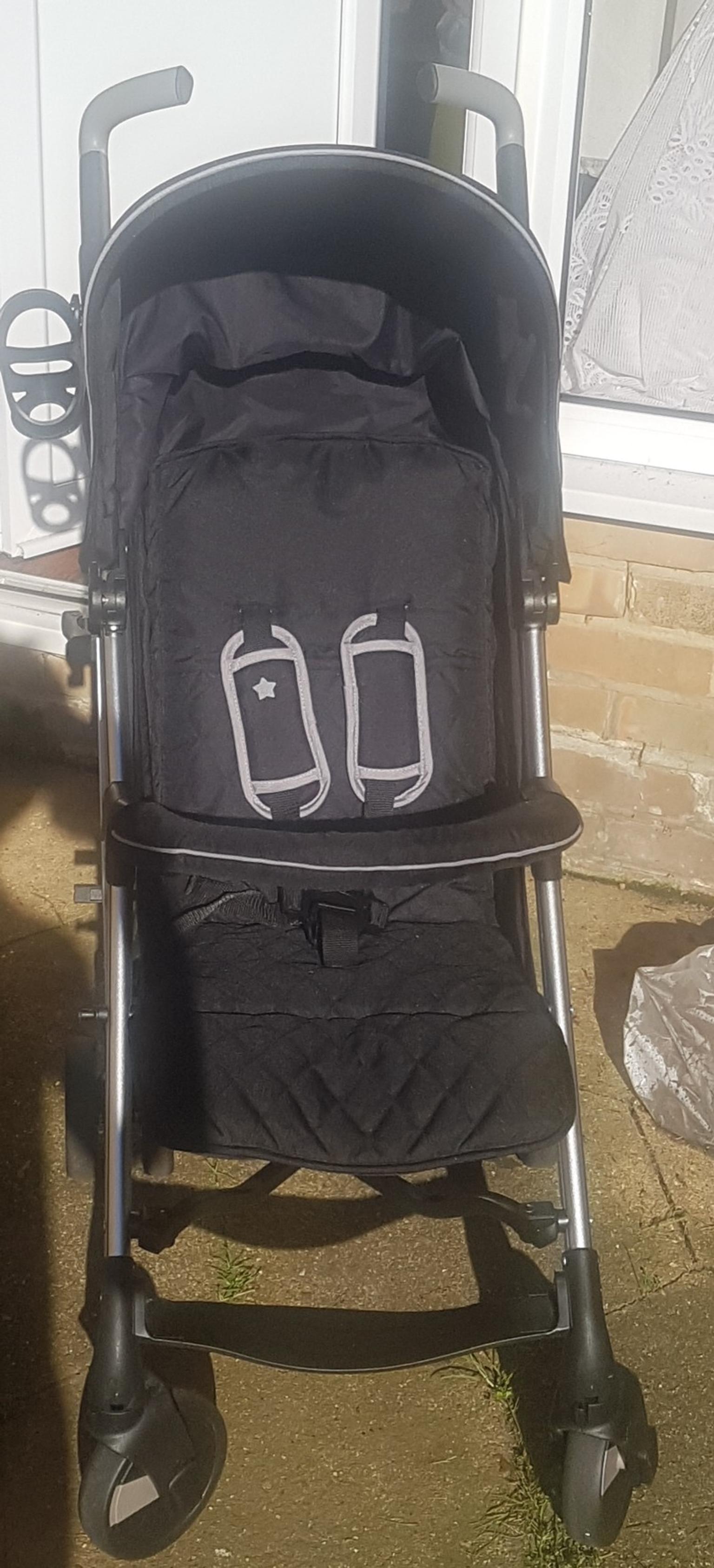my babiie black stroller
