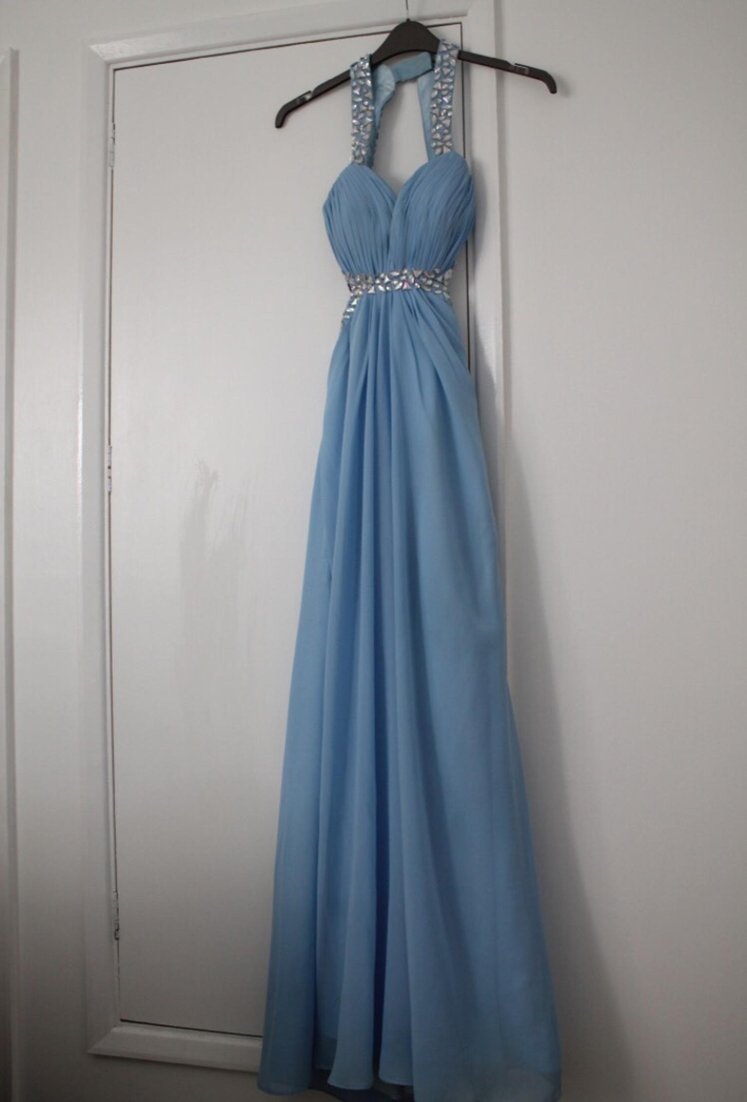 pale blue prom dresses uk