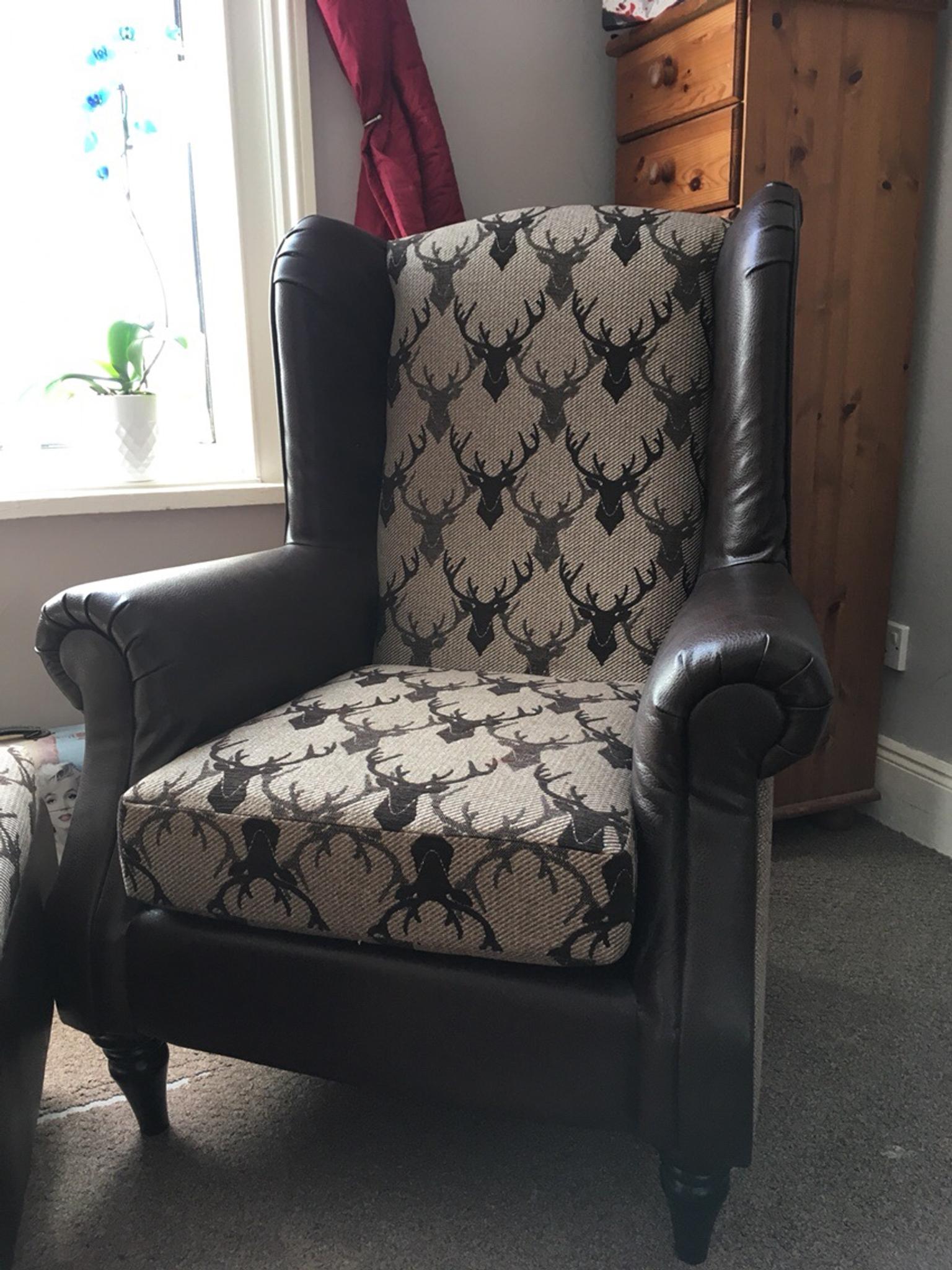 Schreiber Wingback Chair Pouf In Po4 Portsmouth For 250 00 For