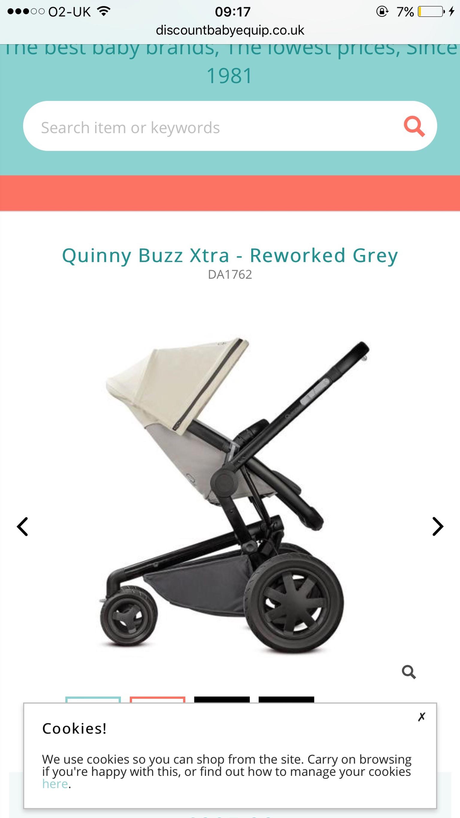 quinny buzz xtra reworked grey