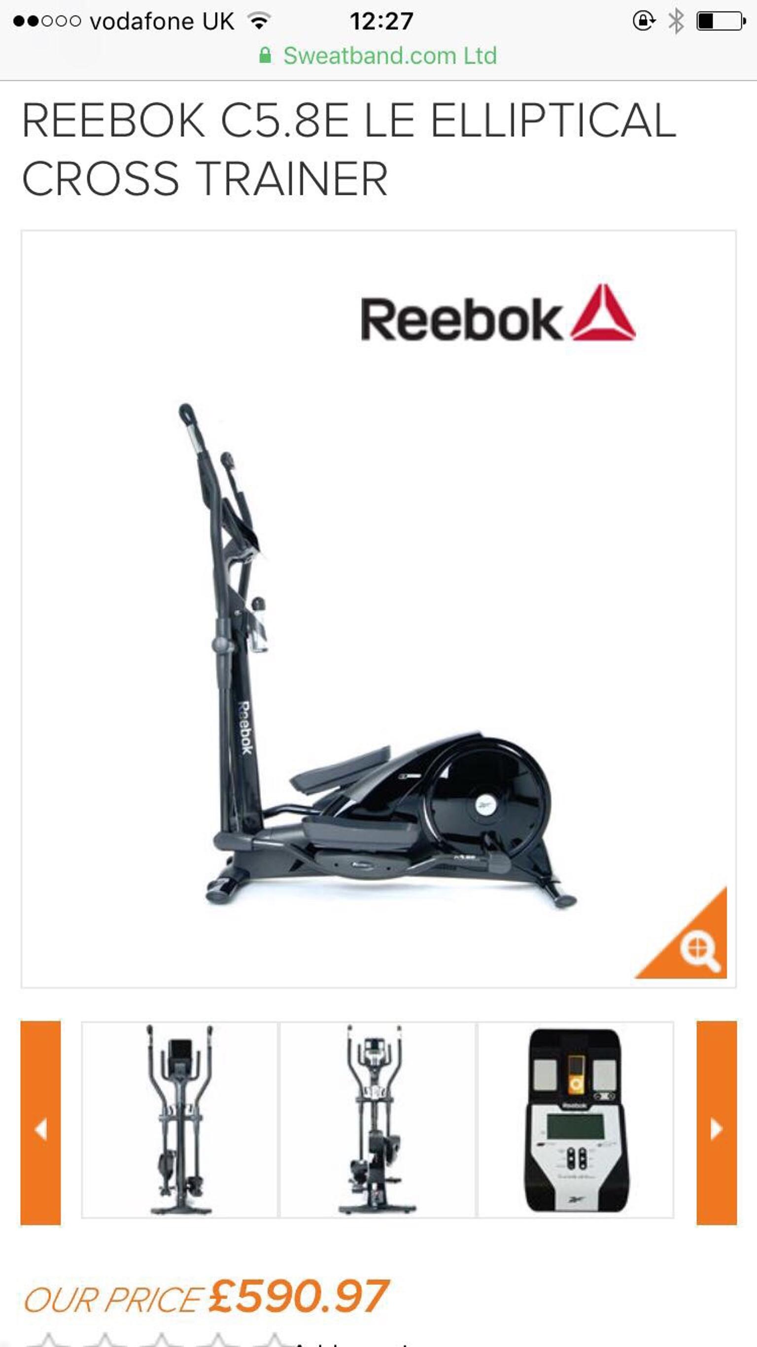 reebok c5 8e limited edition elliptical cross trainer