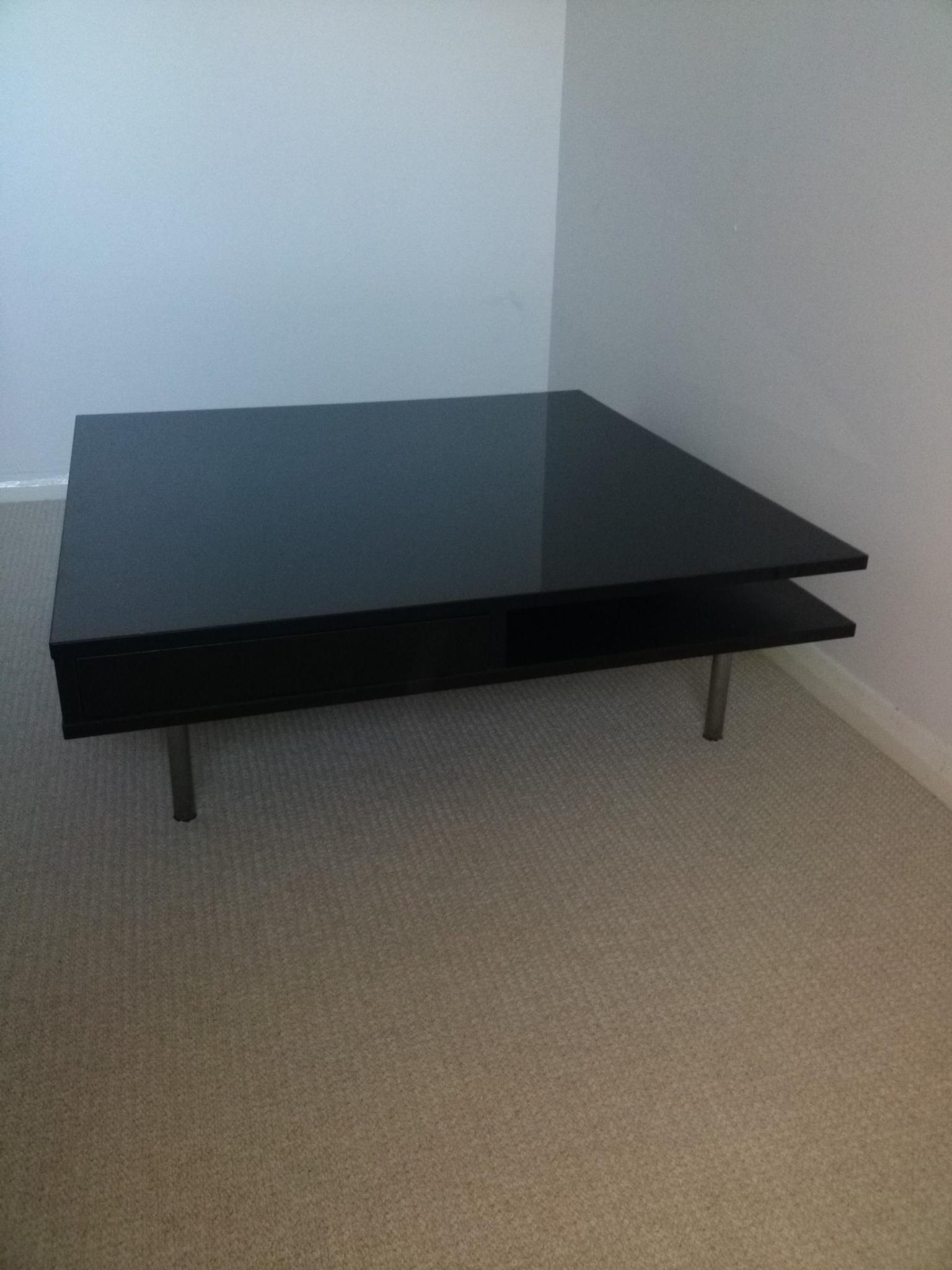 Ikea High Gloss Black Coffee Table In S25 Dinnington For 45 00