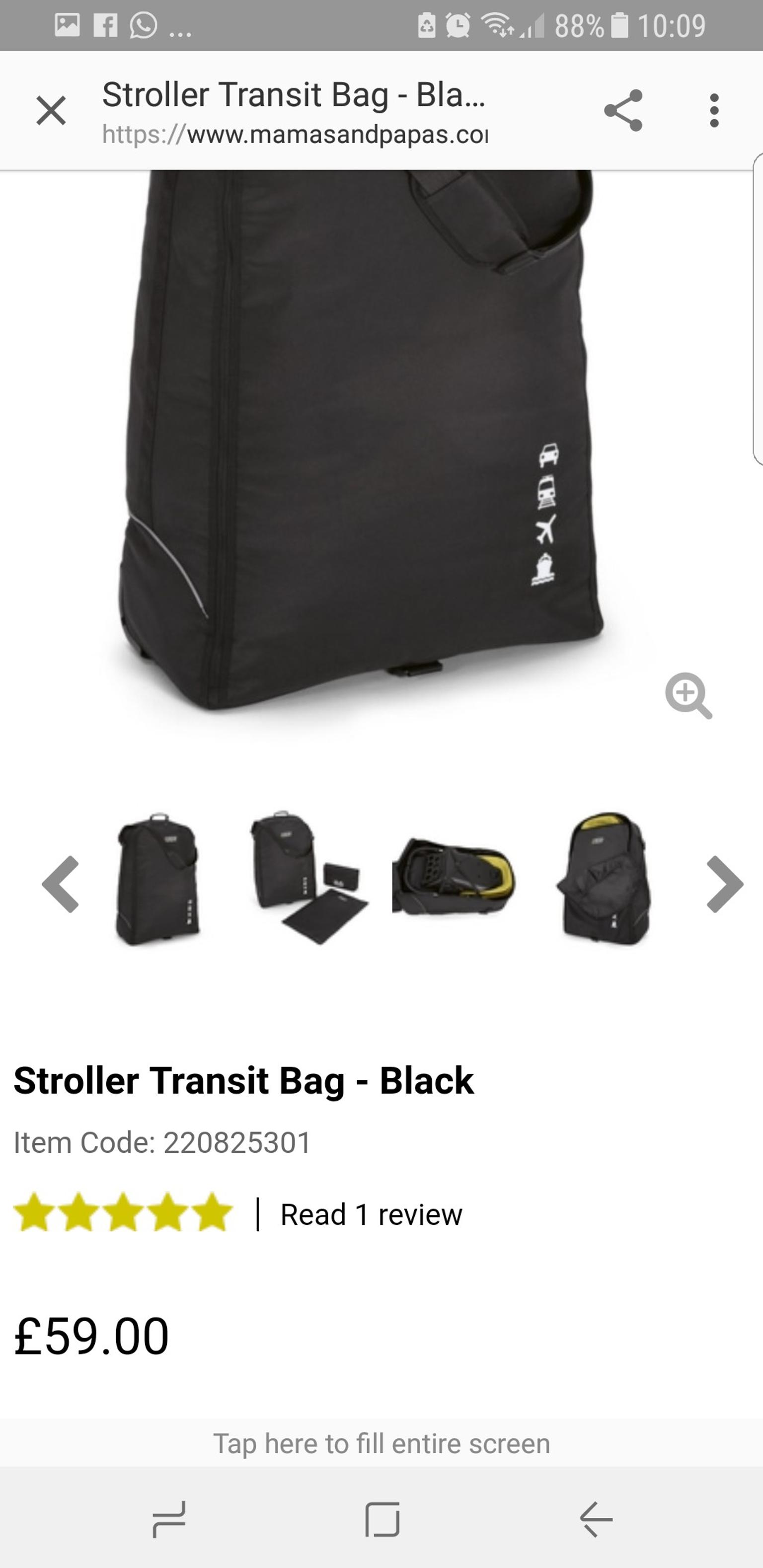 mamas and papas transit bag