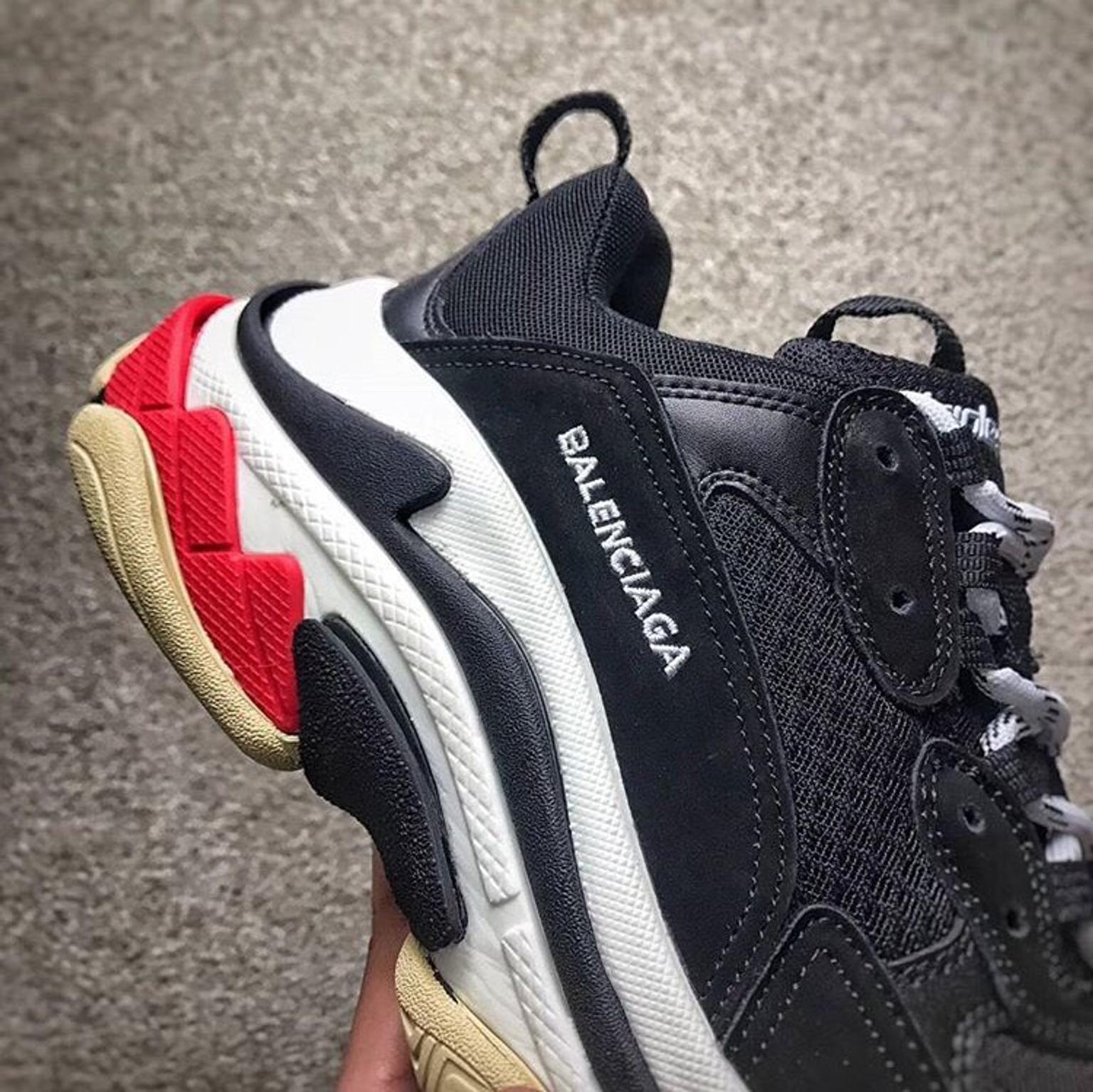 Balenciaga Triple S beige and white tone worn ONCE they
