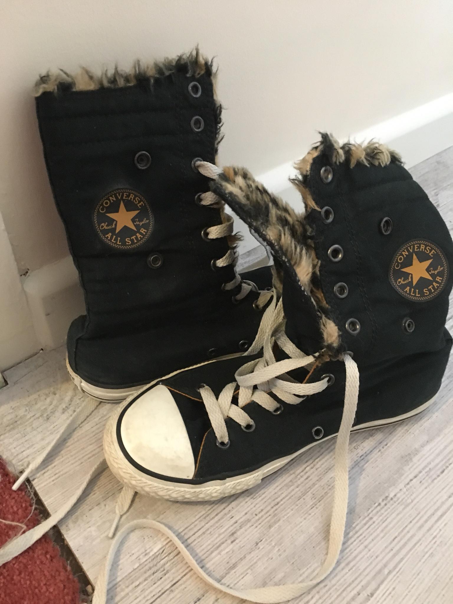 fur lined converse
