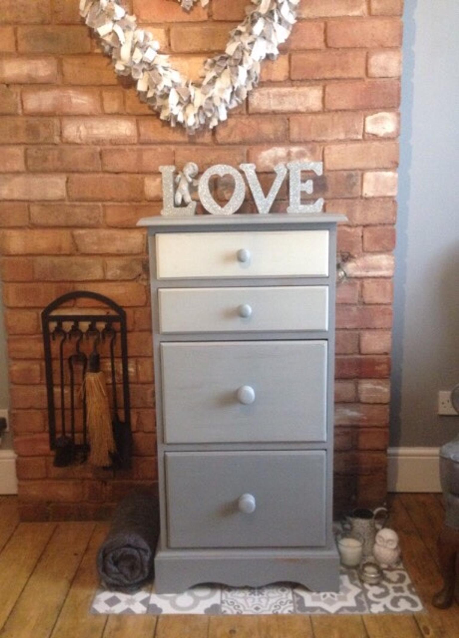 Tall Chest Of Drawers Grey Ombre In B78 Kingsbury Fur 35 00 Zum