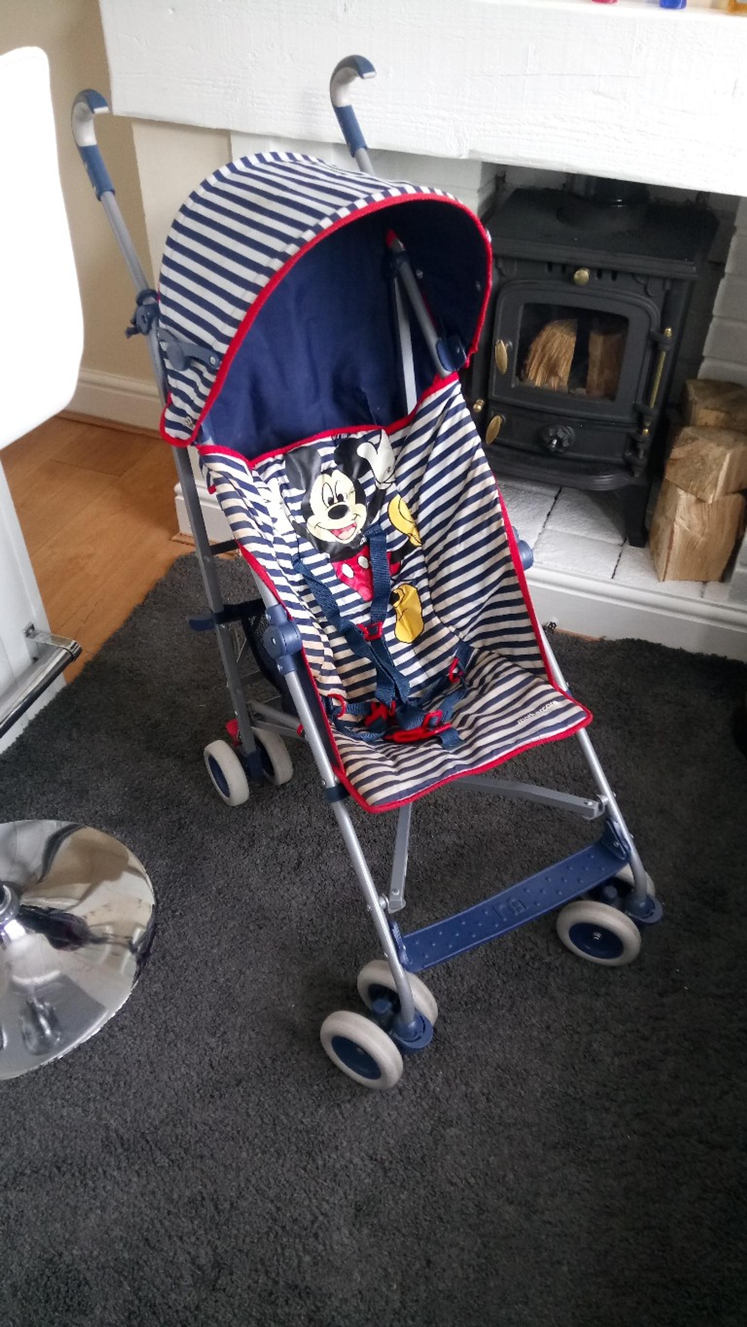 mickey mouse pushchair