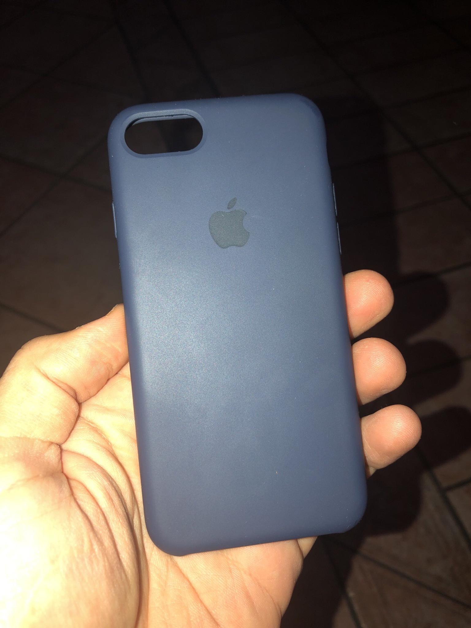 cover silicone iphone 7 blu