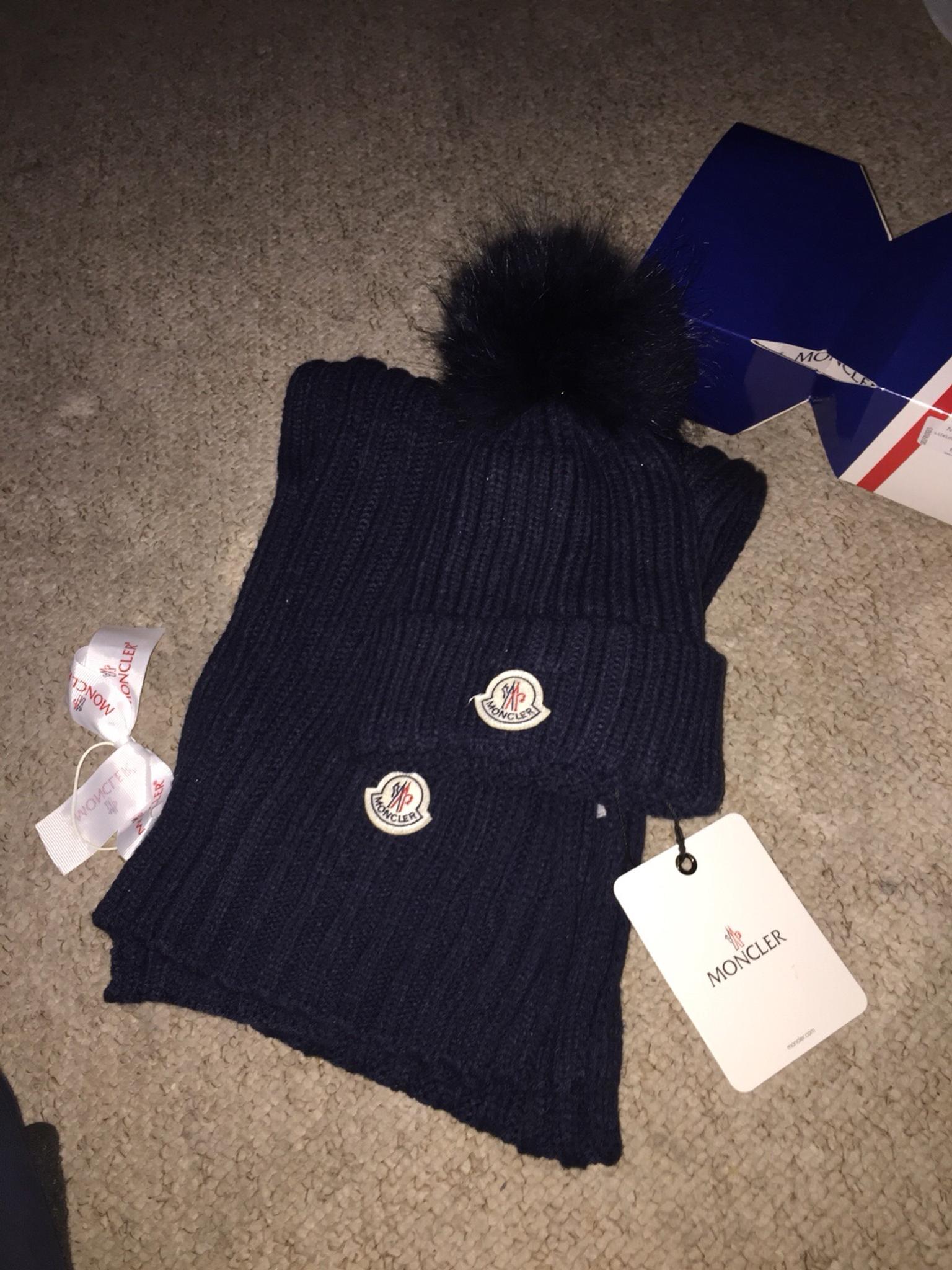 moncler hat and scarf set