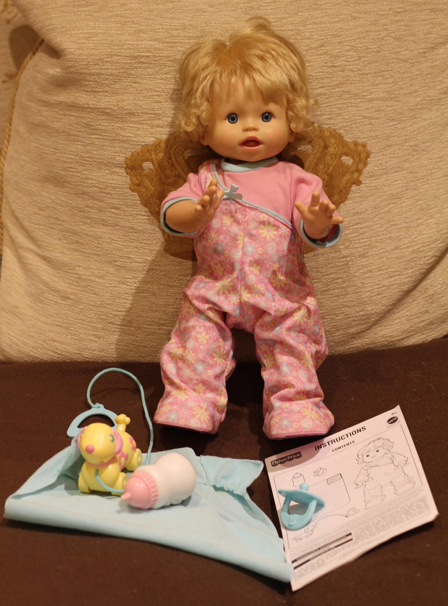 fisher price little mommy walk and giggle doll
