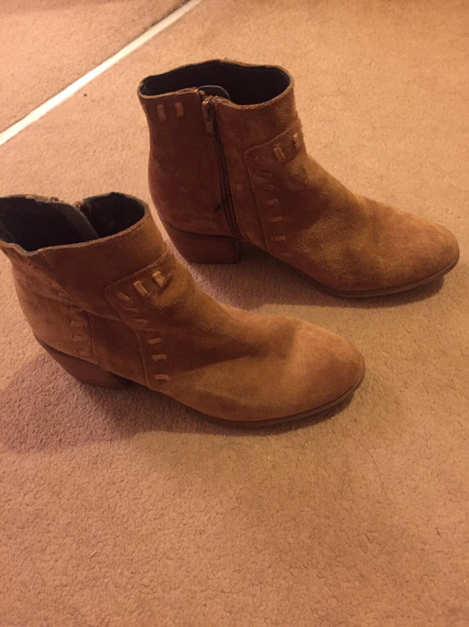 tan suede ankle boots ladies