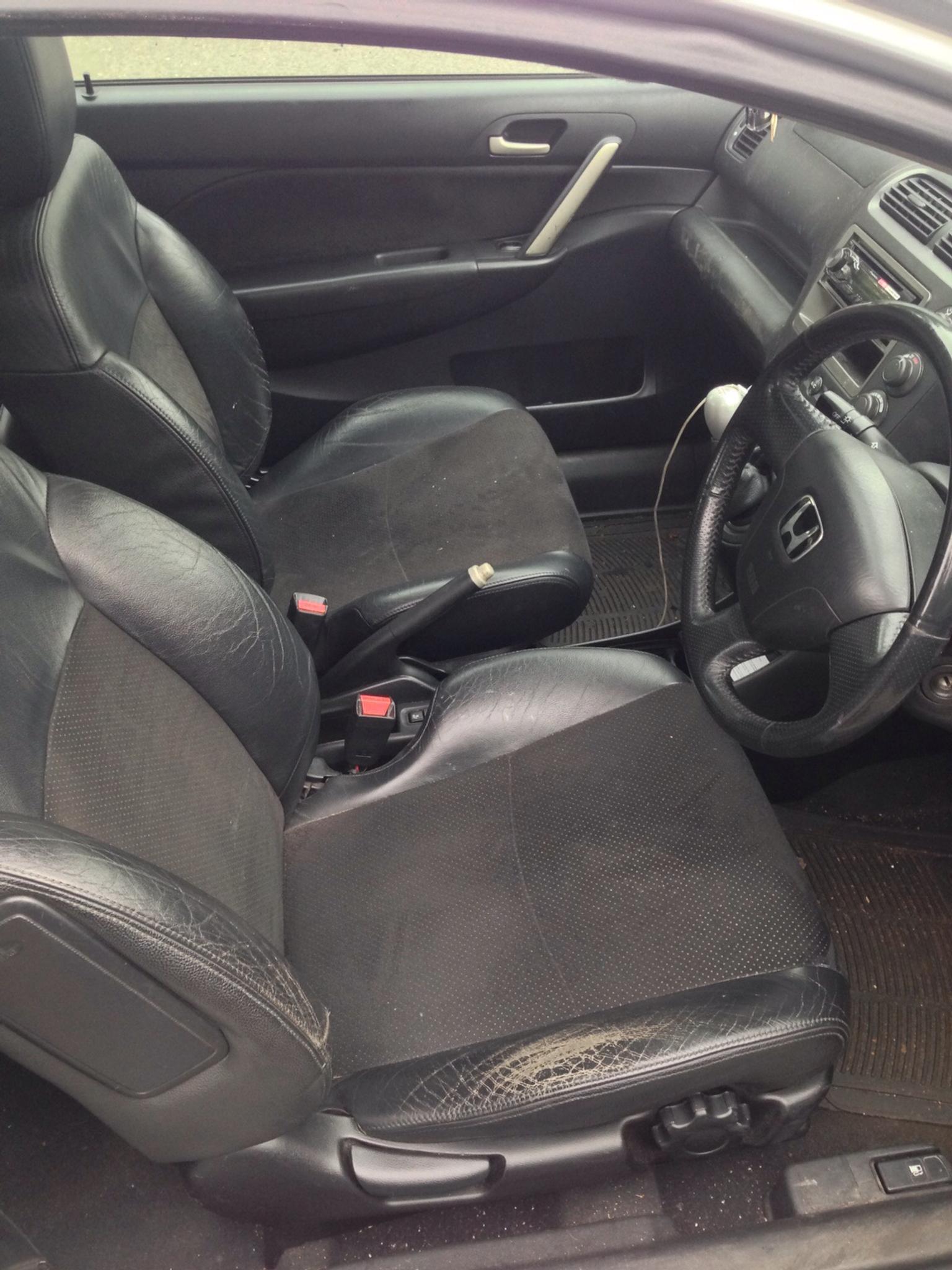 Honda Civic Ep3 2 Half Leather Interior In B9 Green Fur 80