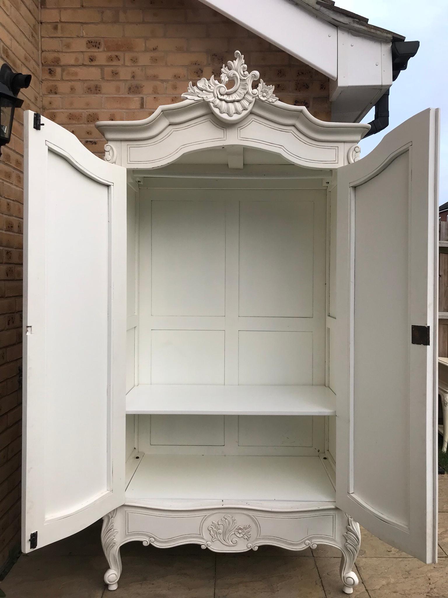 French Wardrobe Armoire Shabby Chic Mirrored In Sl3 Slough For