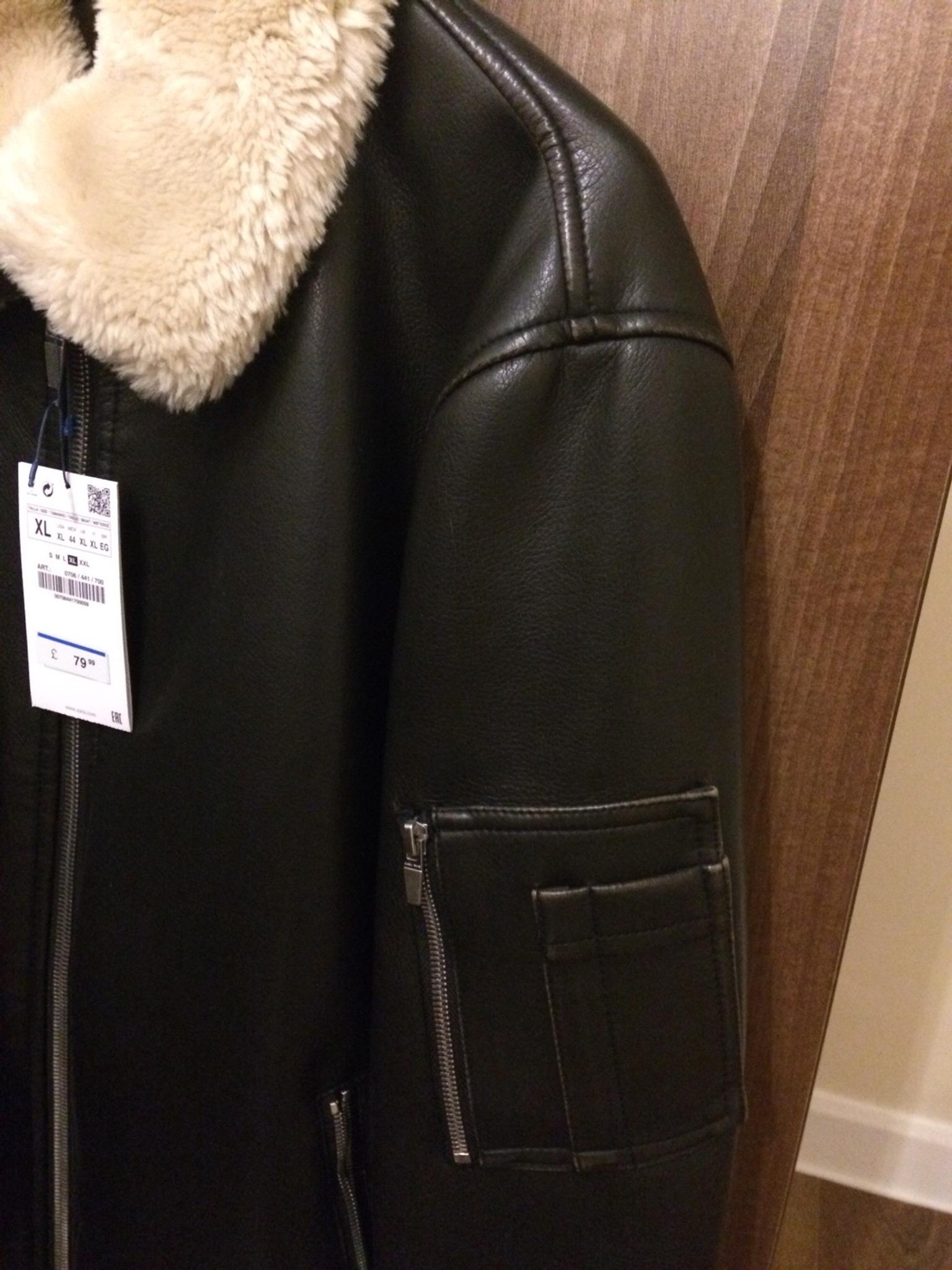 leather jacket with fur inside zara
