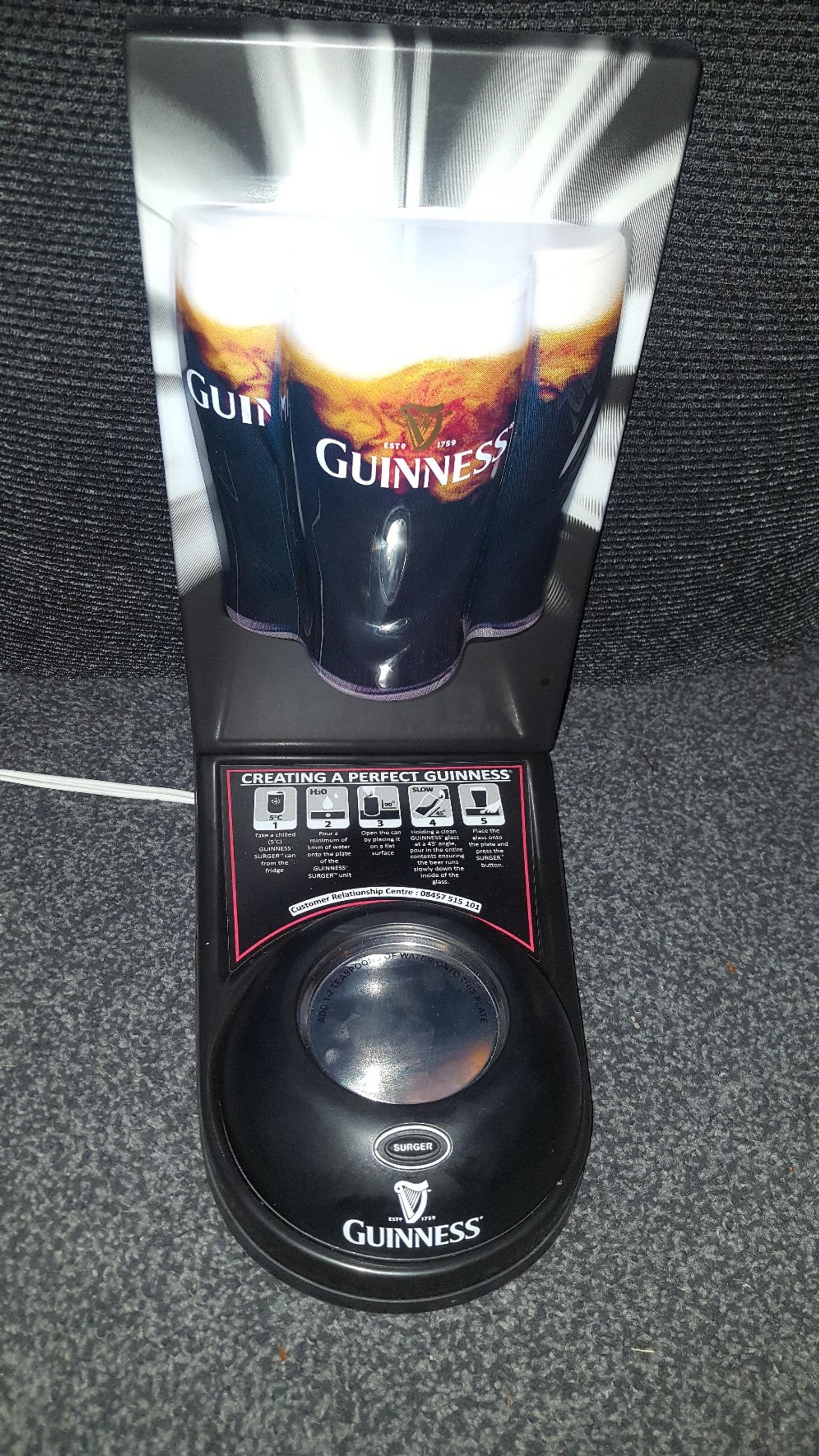 GUINNESS SURGER!!!! Lights up Brand New In Box Never Used!!!!!