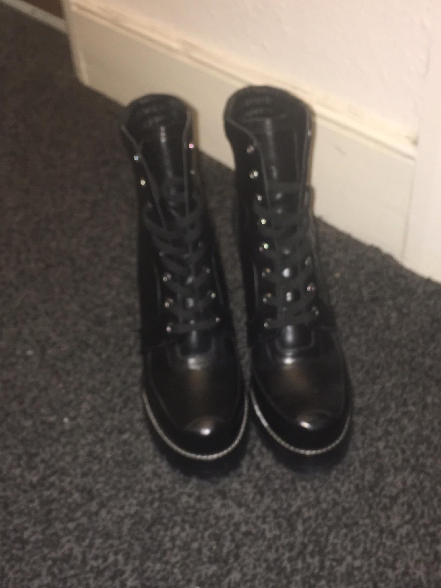 black biker boots zara