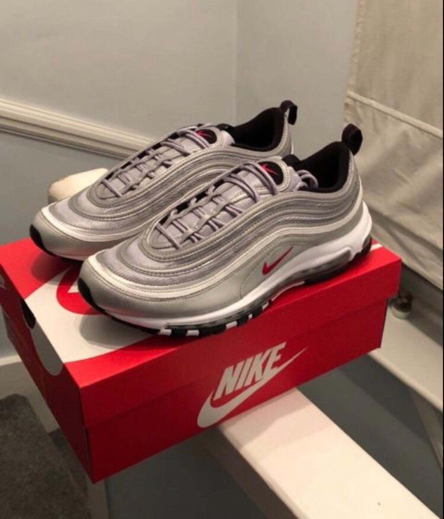 air max 97 silver and red