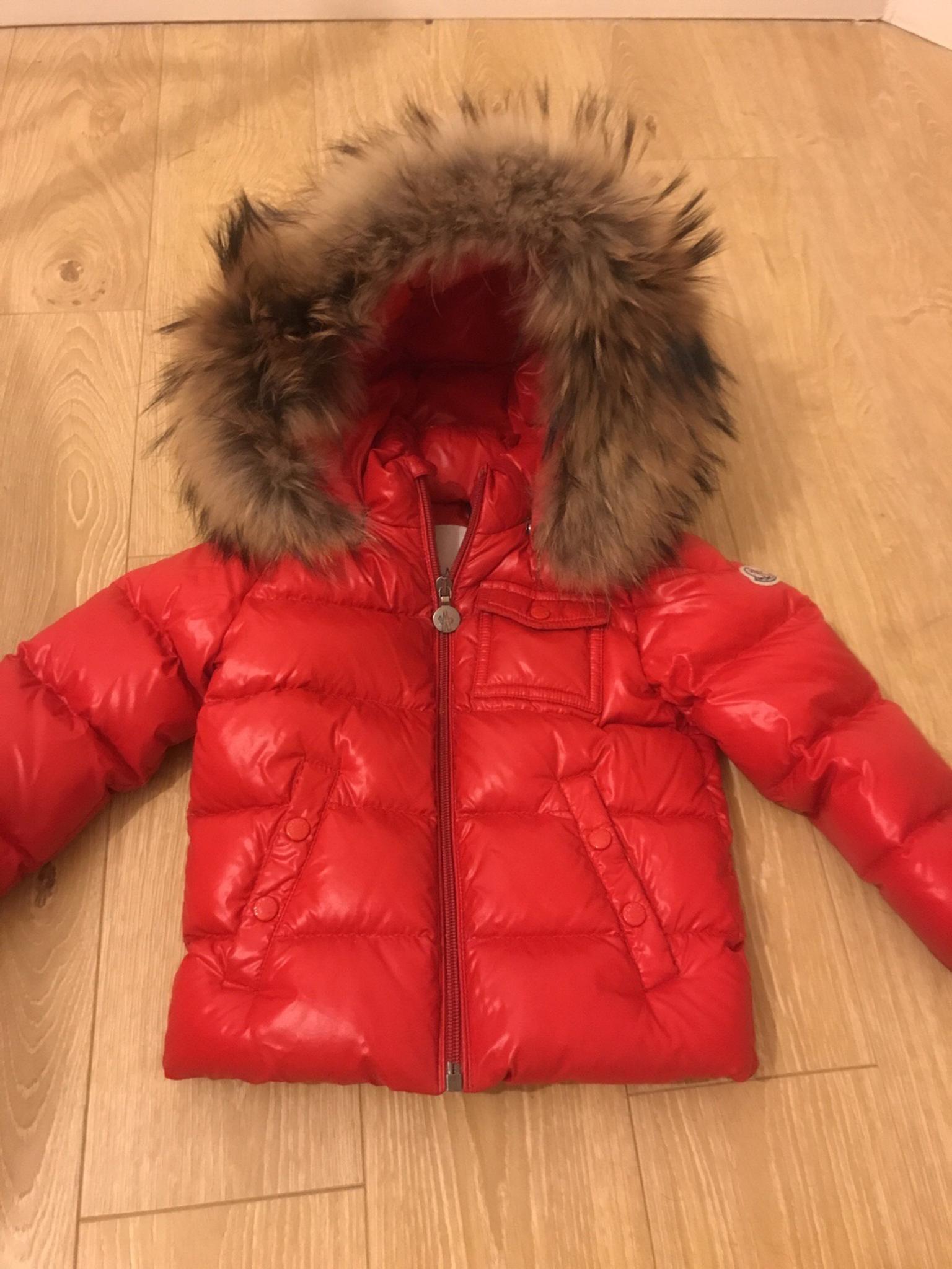 red moncler baby coat
