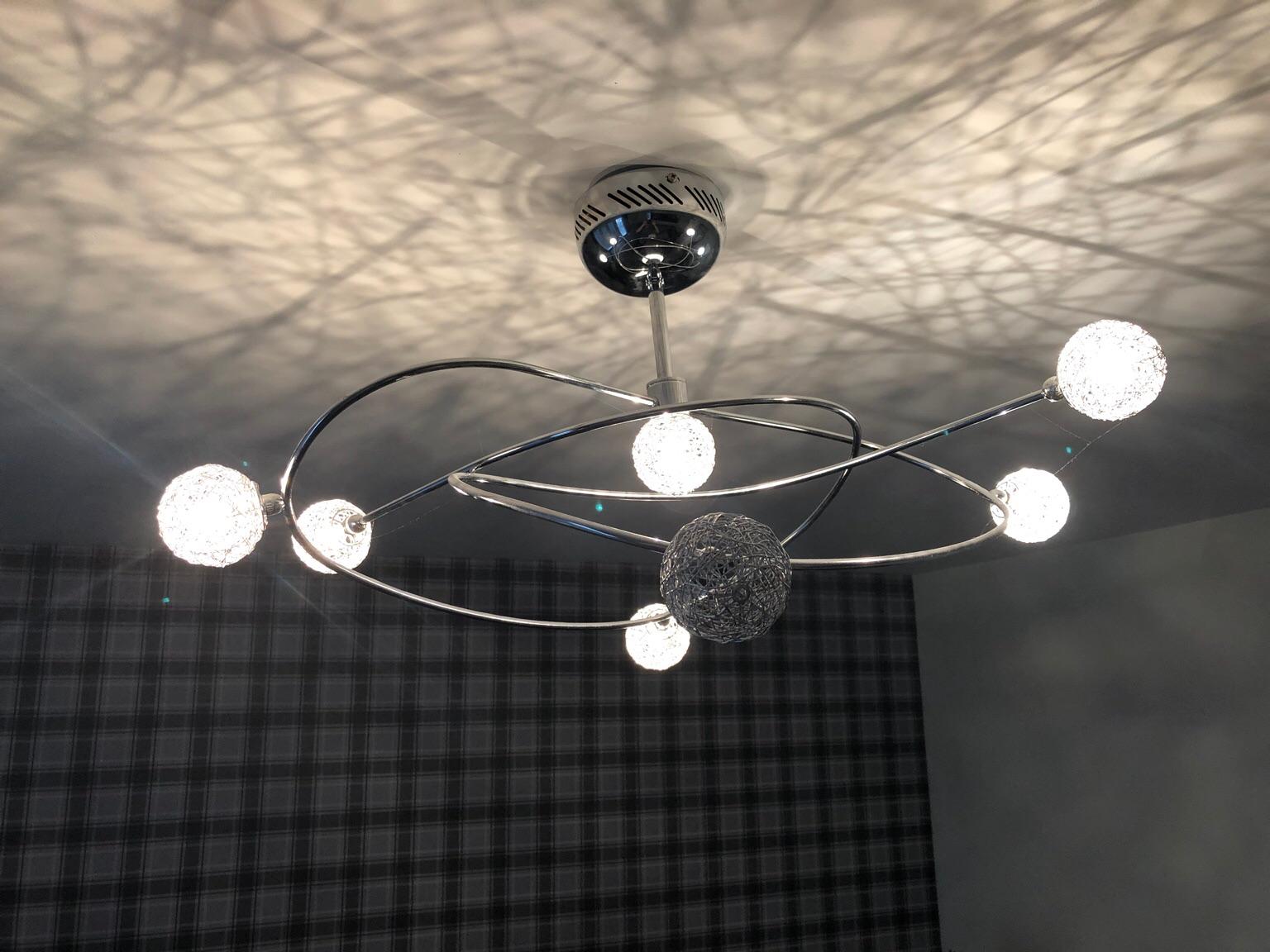 Chrome Wire Mesh Ceiling Light B Q In Trimdon Colliery For 15 00