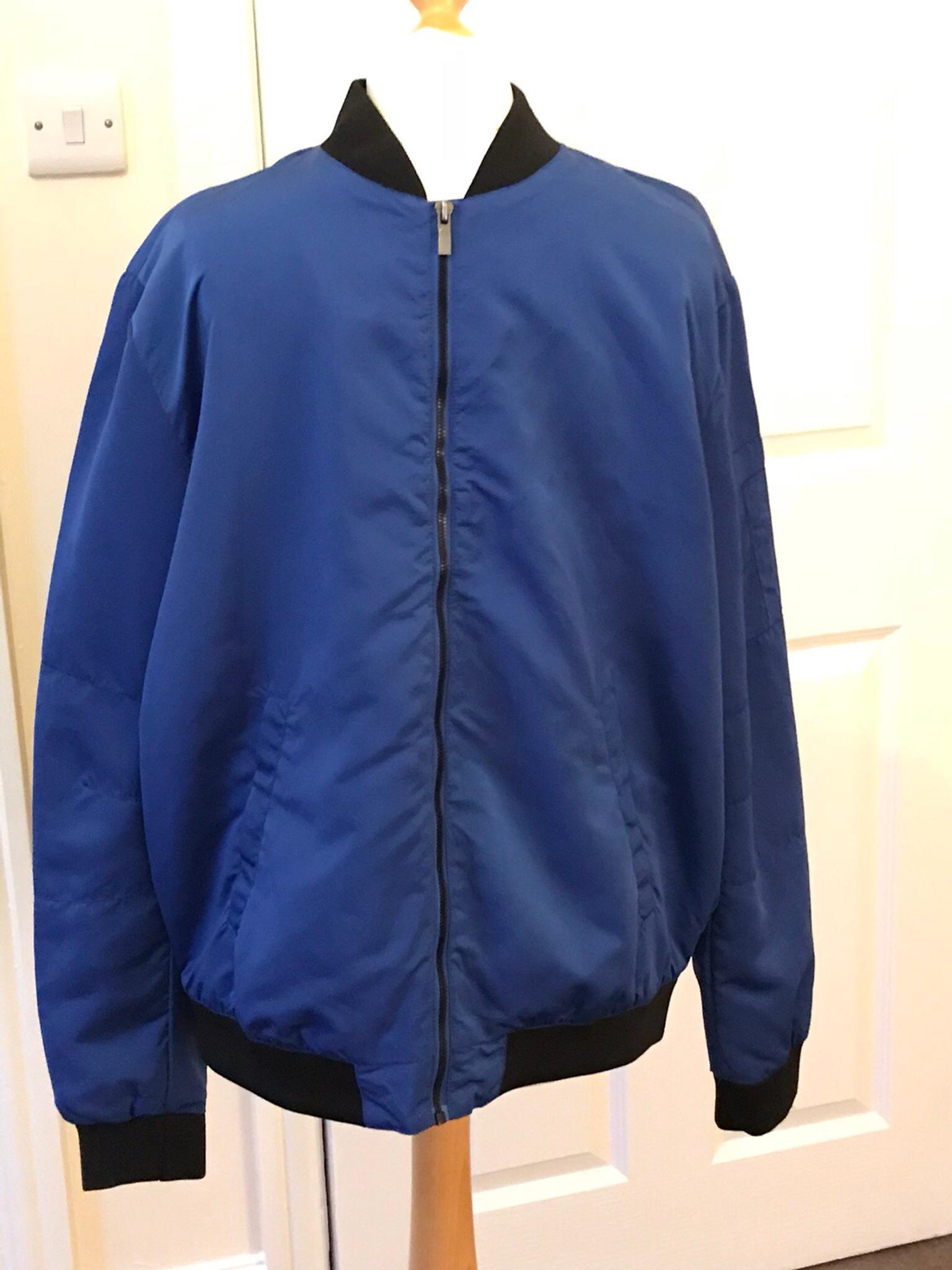 zara blue bomber jacket