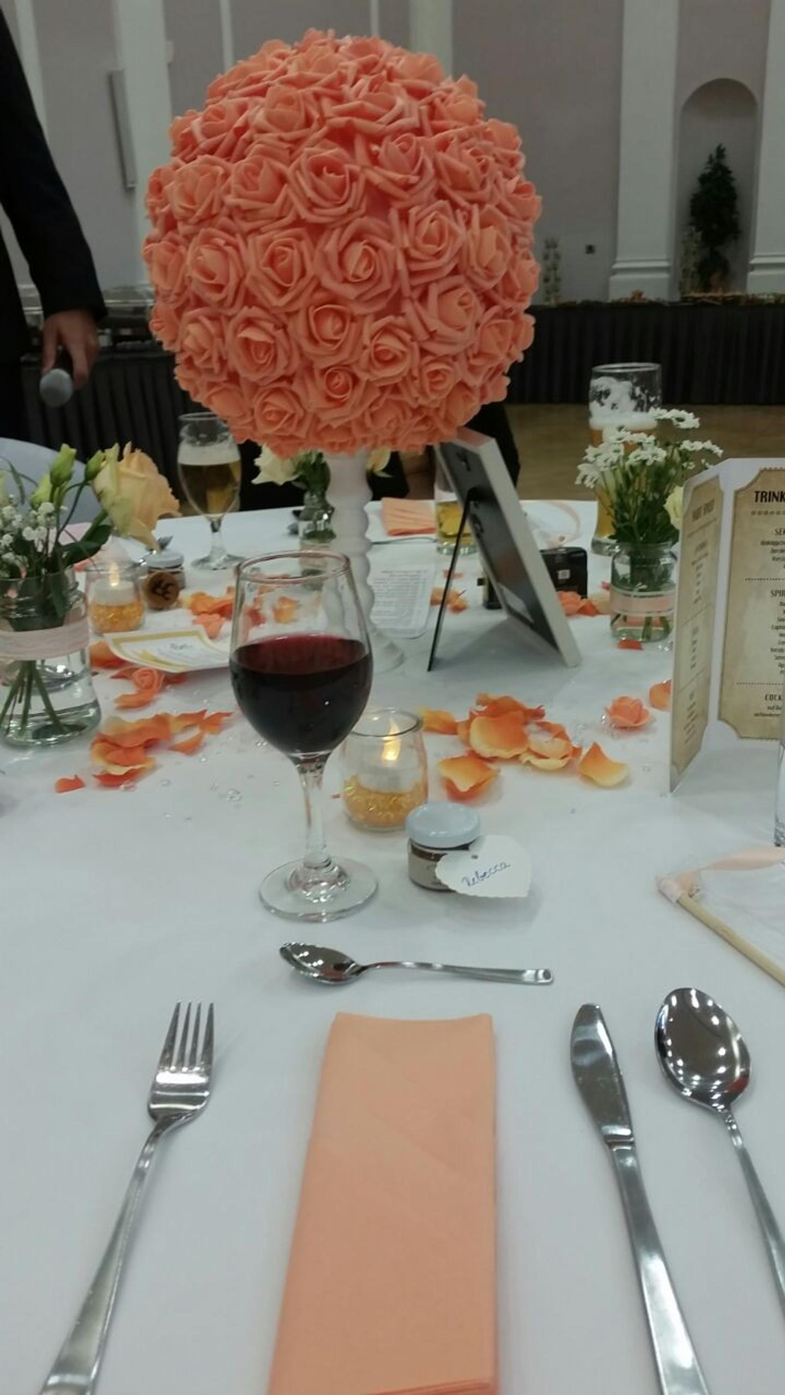 Apricot hochzeitsdeko Blumendeko Hochzeit