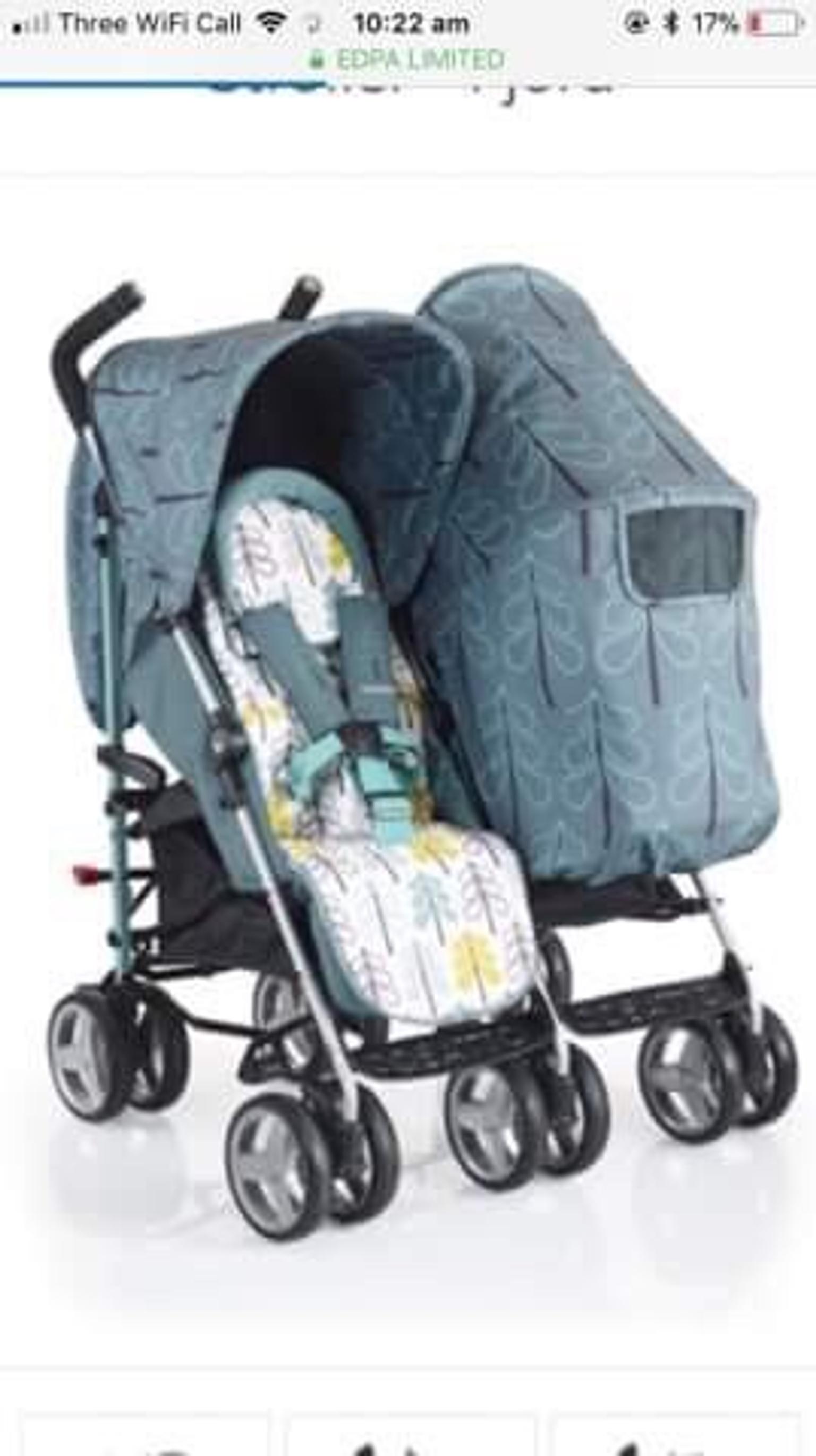 cosatto double buggy