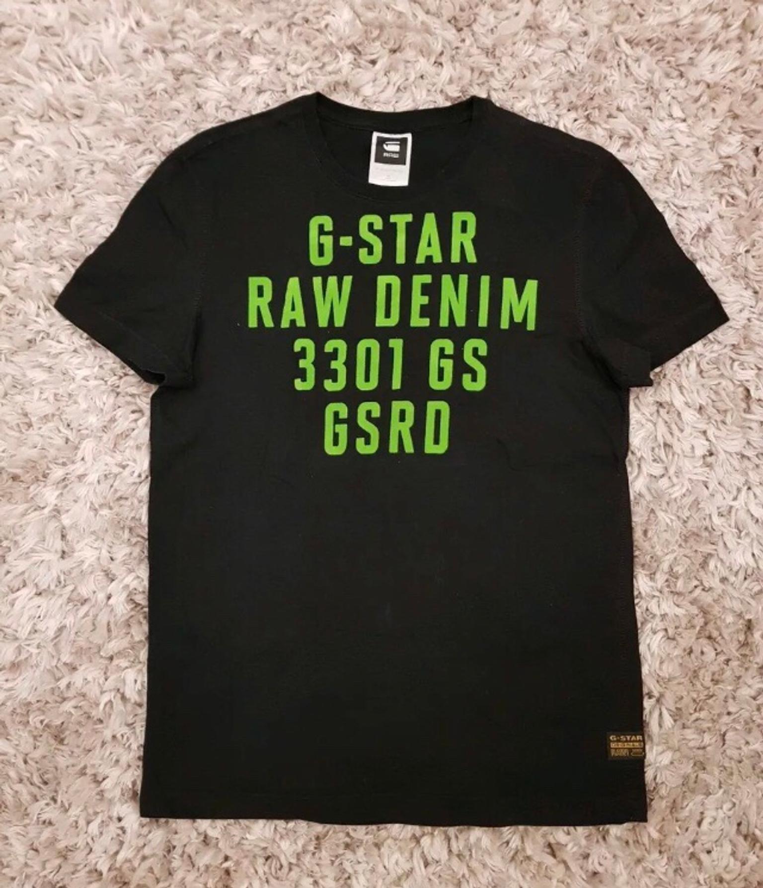 lime green g star shirt