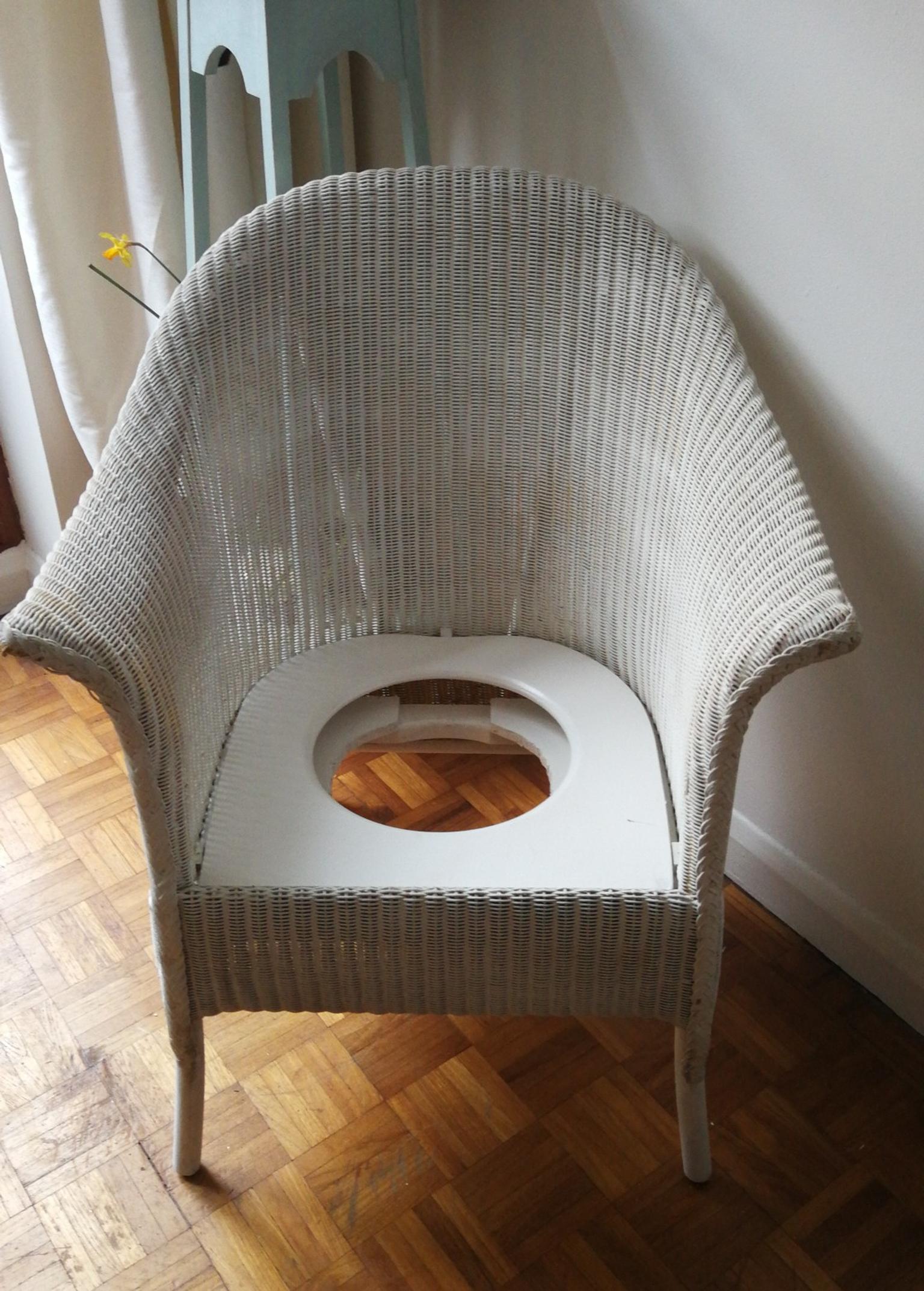 Vintage Lloyd Loom Wicker Commode Chair In N12 Barnet For 40 00