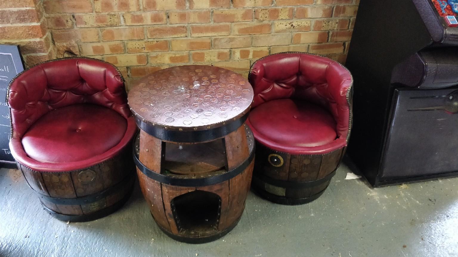 Antique Beer Barrel Table And Chairs In Doncaster For 250 00 For
