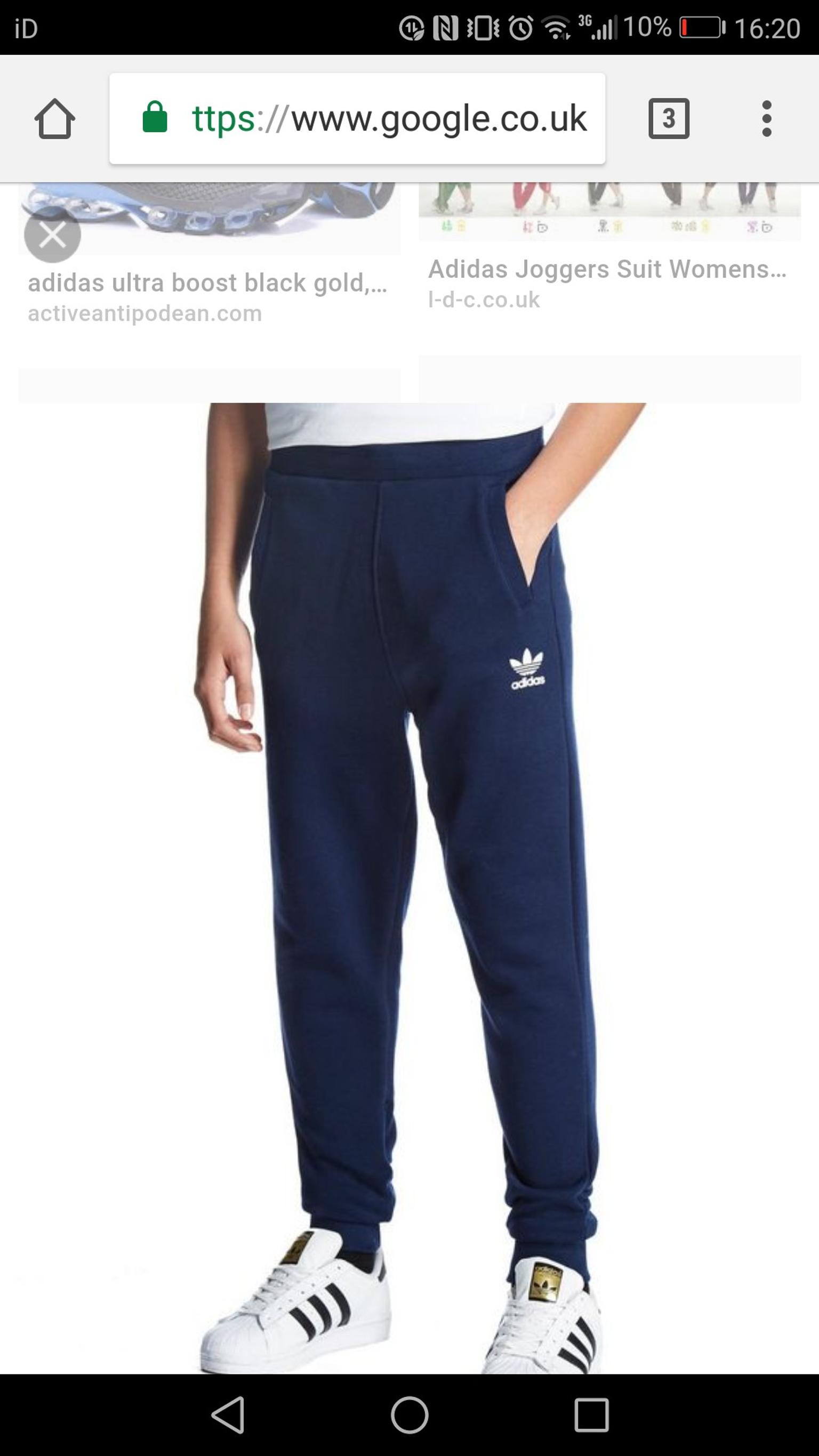 Navy blue Adidas joggers in South 